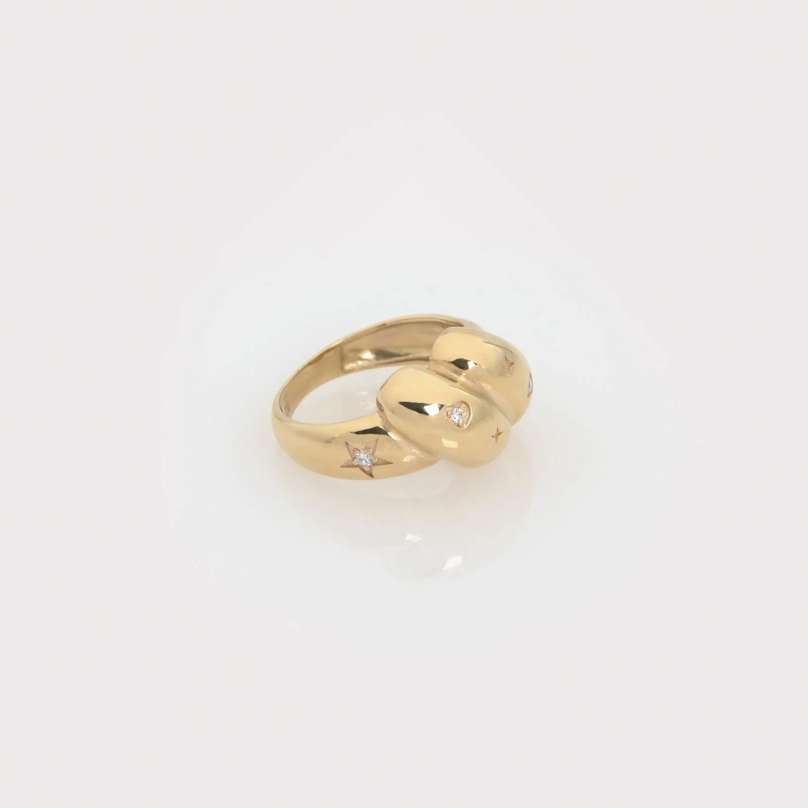 Diamond Twisted Dome Ring — additional product image 3 from AntEva Crafts