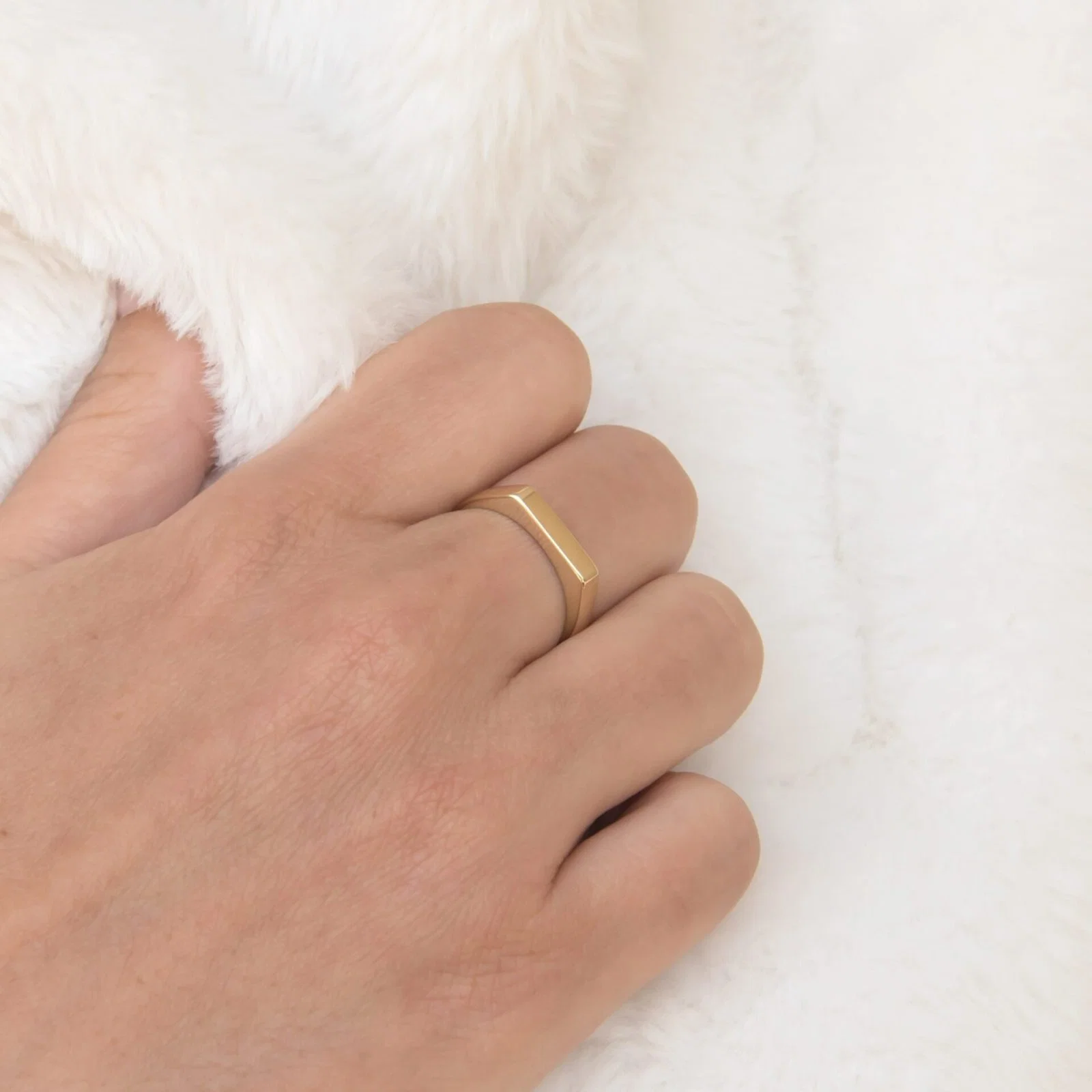 Flat Signet Ring — additional product image 4 from AntEva Crafts