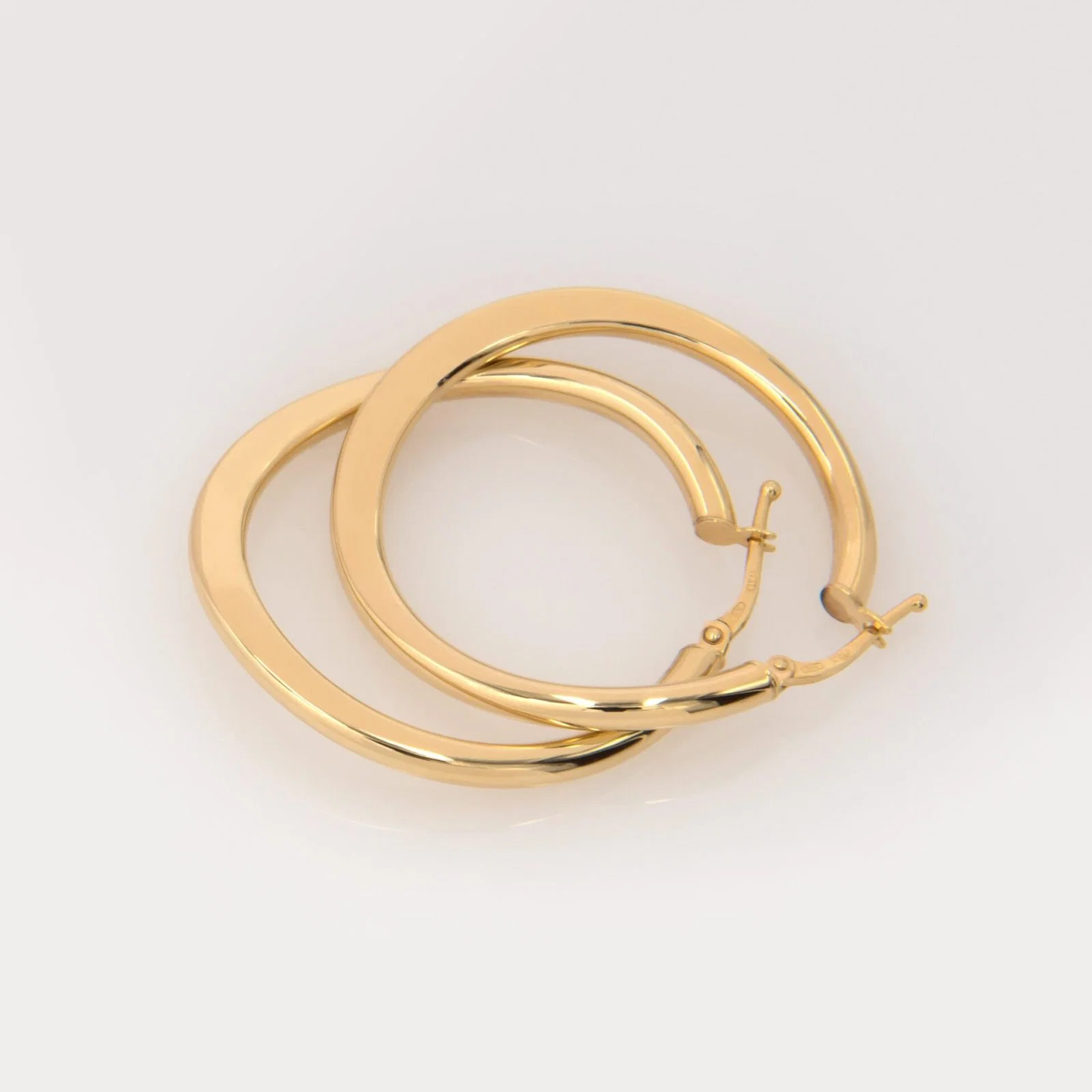 Wavy Mobius Hoop Earrings — additional product image 5 from AntEva Crafts