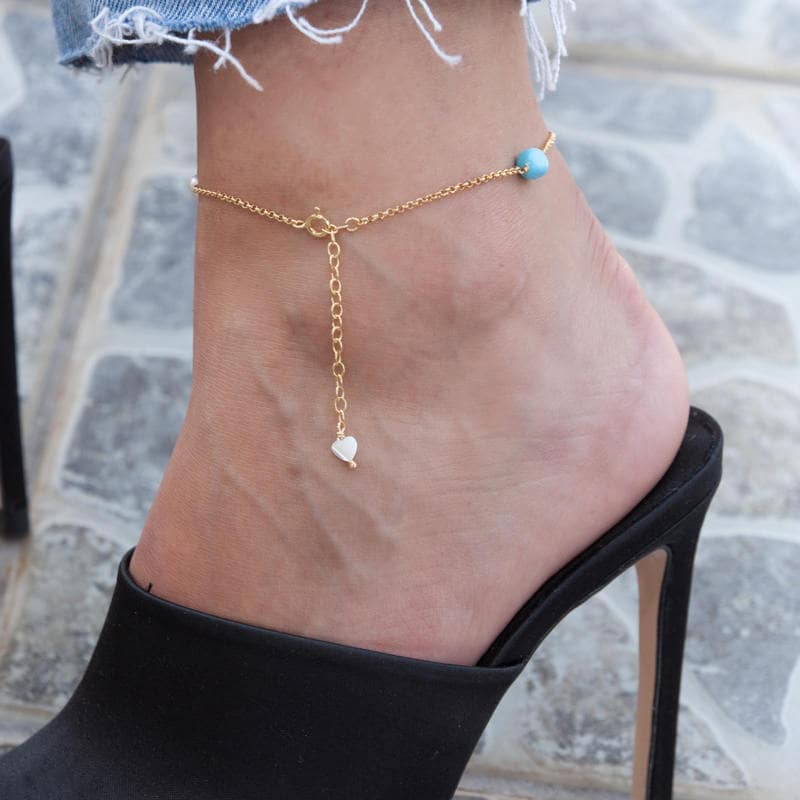 Silver Anchor Anklet — additional product image 5 from AntEva Crafts