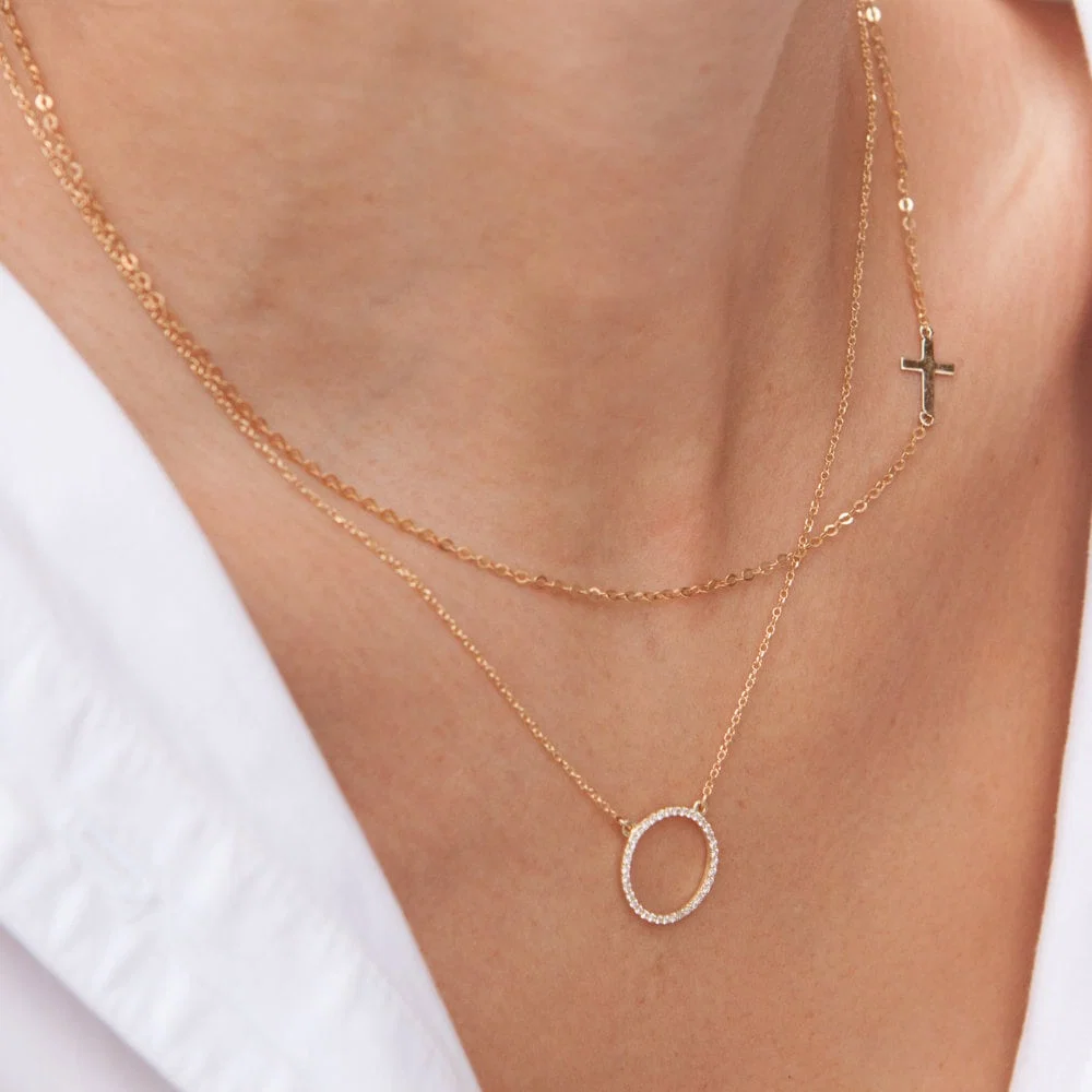 Cross Chain Necklace — additional product image 4 from AntEva Crafts