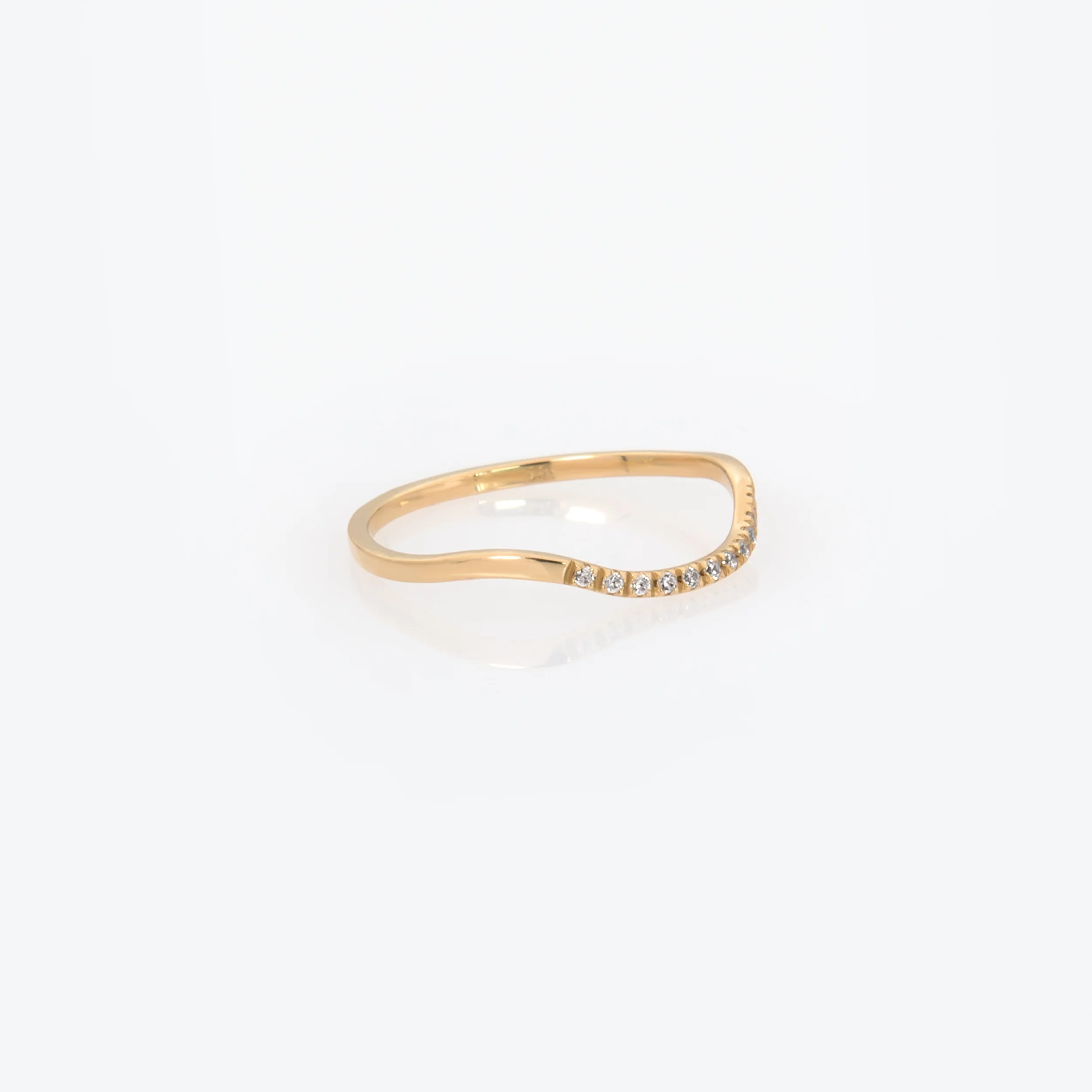 Wave Stackable Gemstone Ring — additional product image 3 from AntEva Crafts