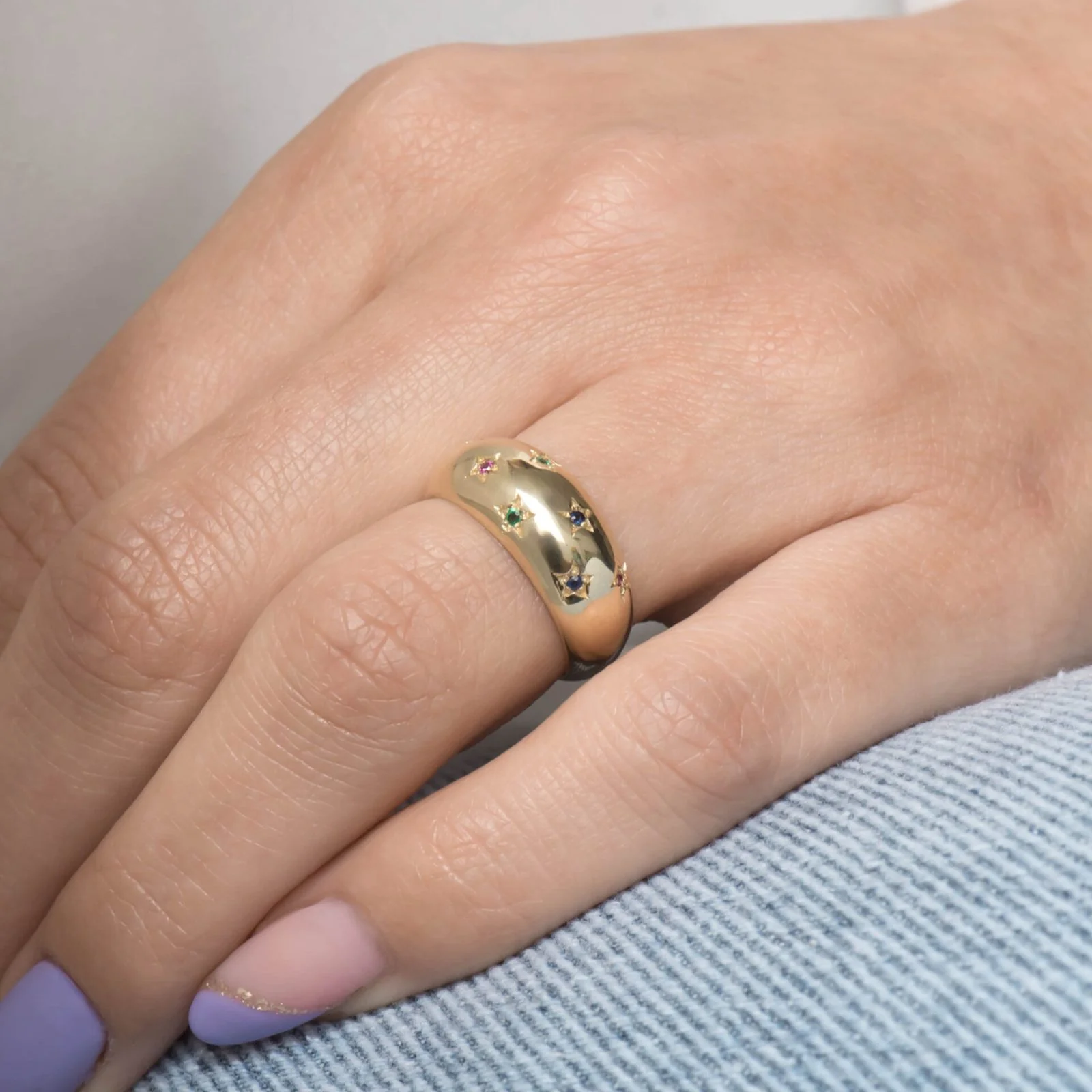 Gemstone Starburst Ring — additional product image 8 from AntEva Crafts