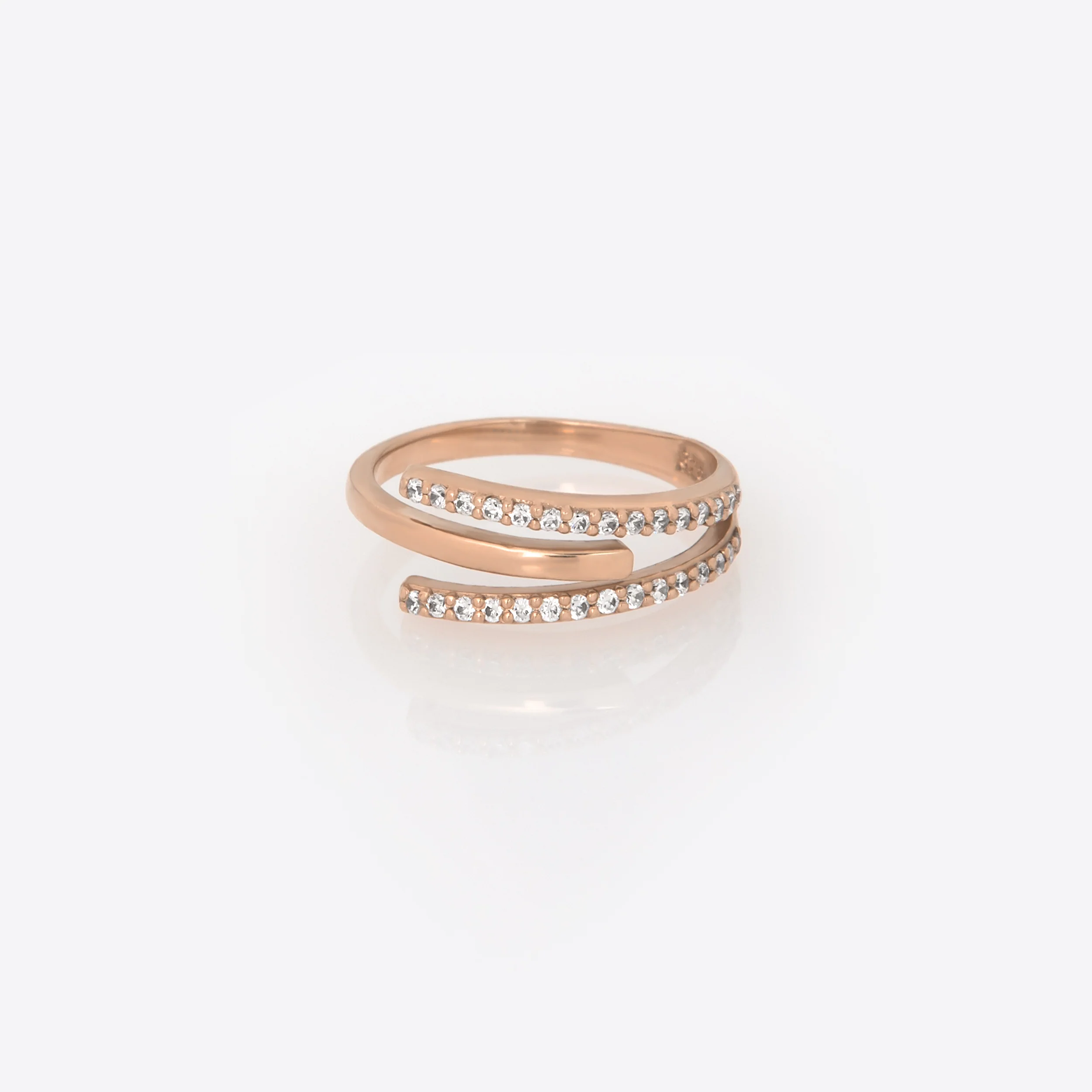 Triple Line Gemstone Ring — additional product image 5 from AntEva Crafts
