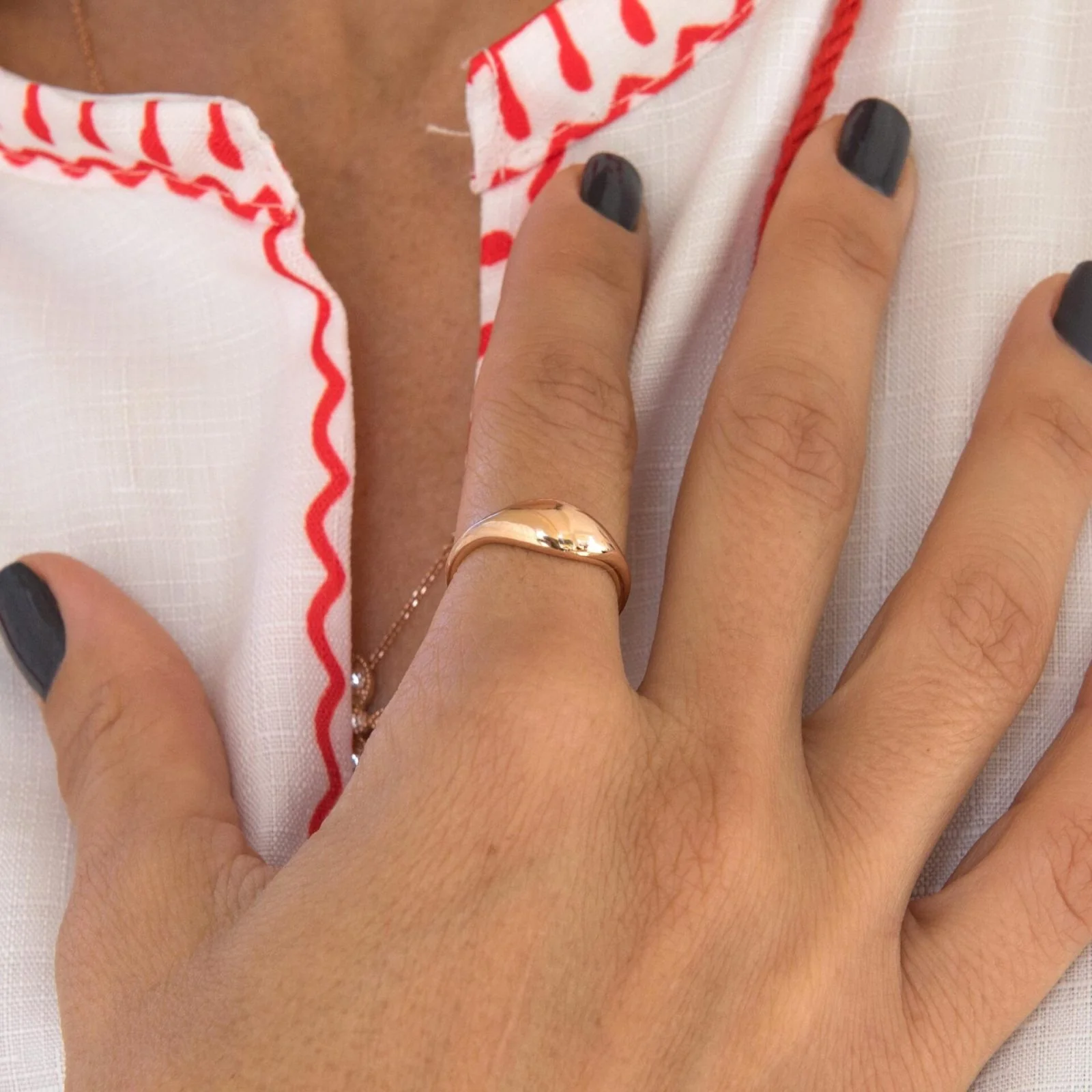 Dome Shape Ring — additional product image 2 from AntEva Crafts