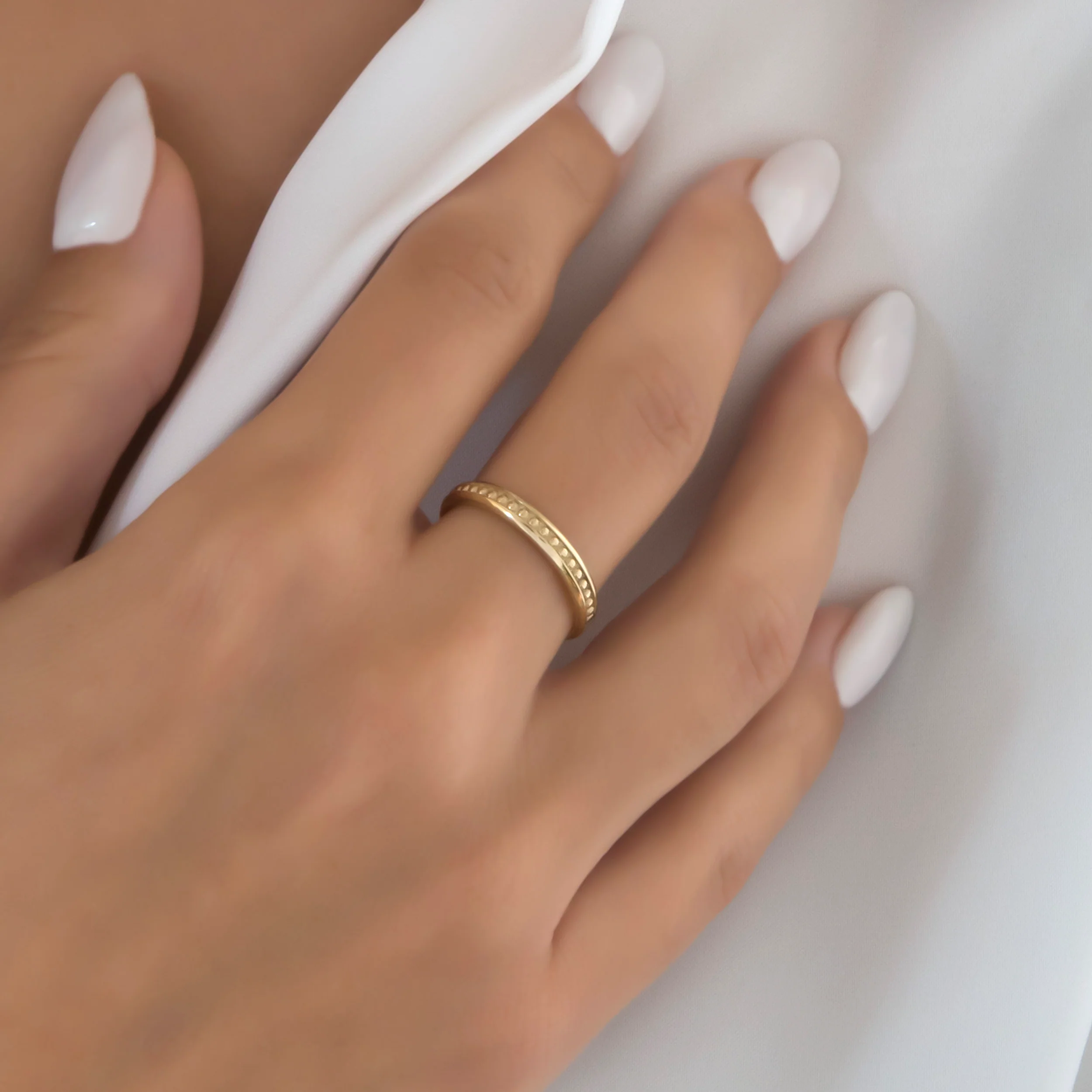 Milgrain Band Ring 3mm — additional product image 2 from AntEva Crafts