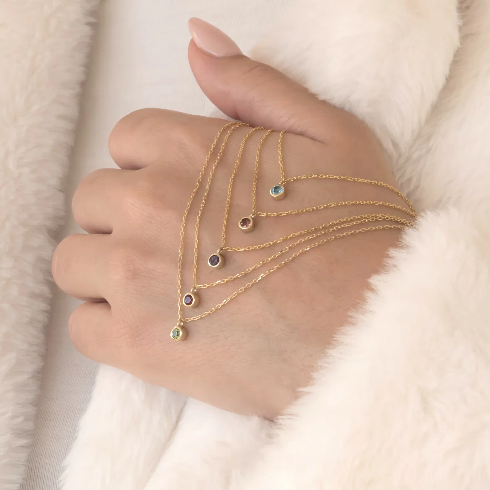 Genuine Birthstone Necklace — additional product image 8 from AntEva Crafts