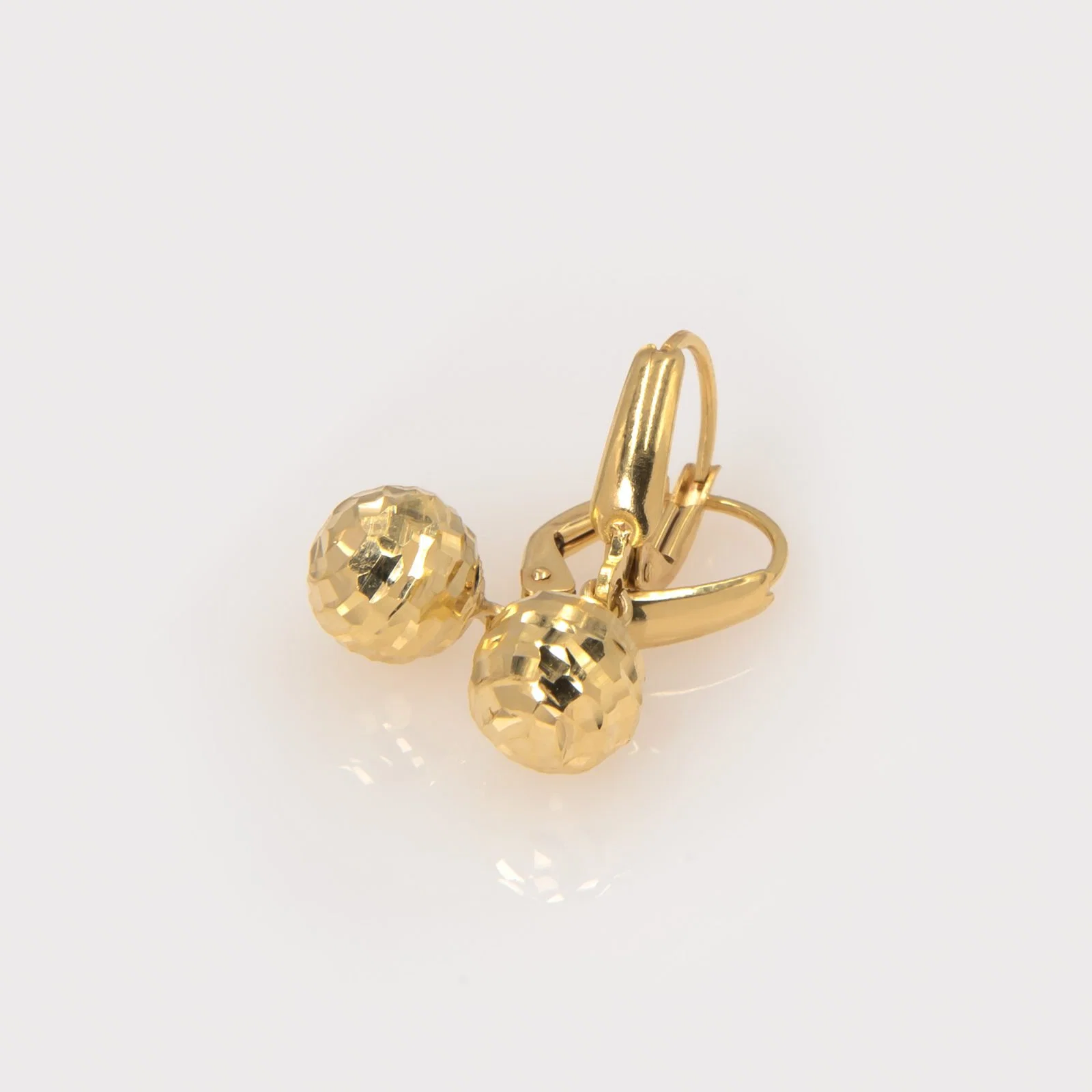 Hammered Ball Dangling Earrings — additional product image 5 from AntEva Crafts