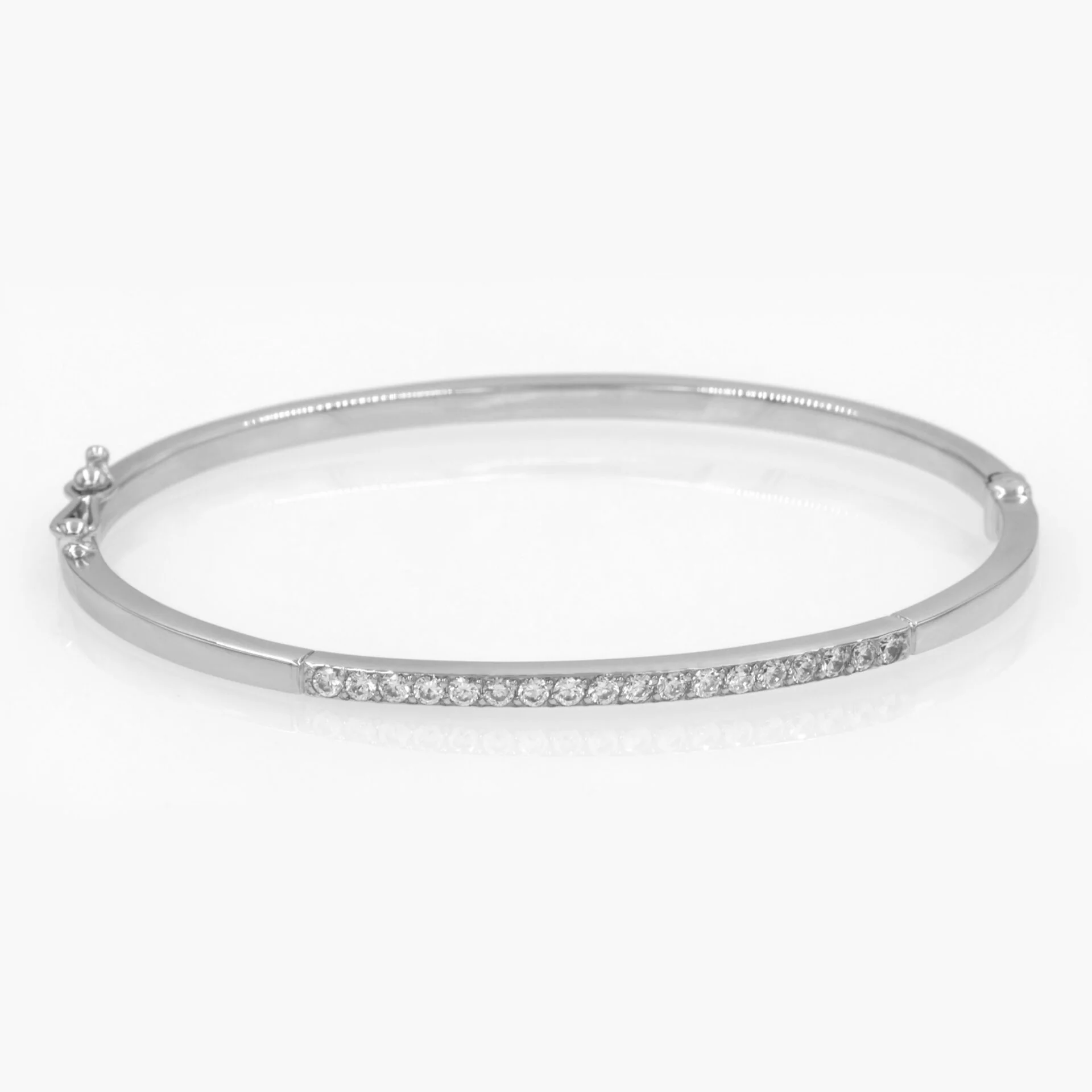 Diamond Oval Bangle — additional product image 6 from AntEva Crafts
