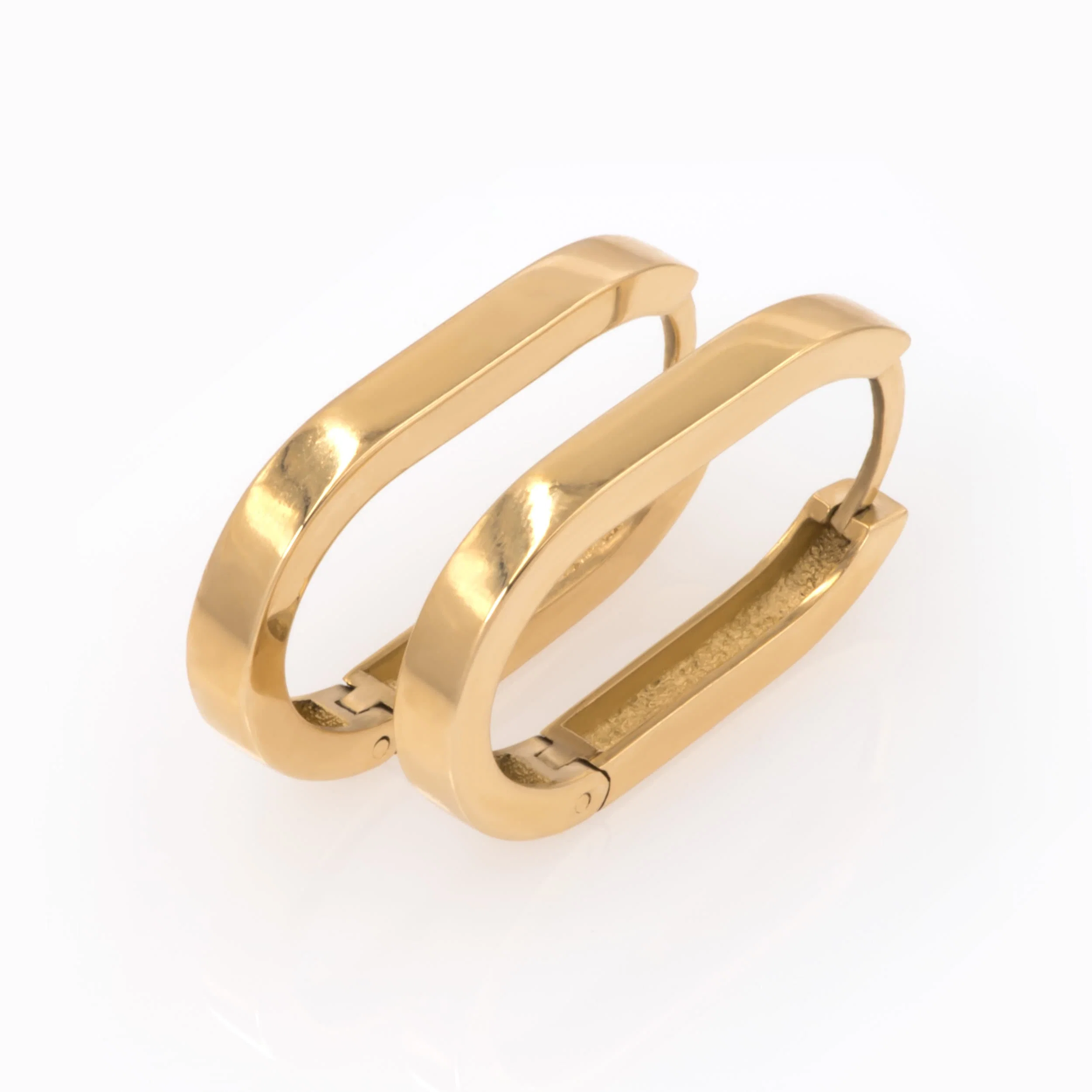 Paperclip Hoop Earrings Big — additional product image 5 from AntEva Crafts