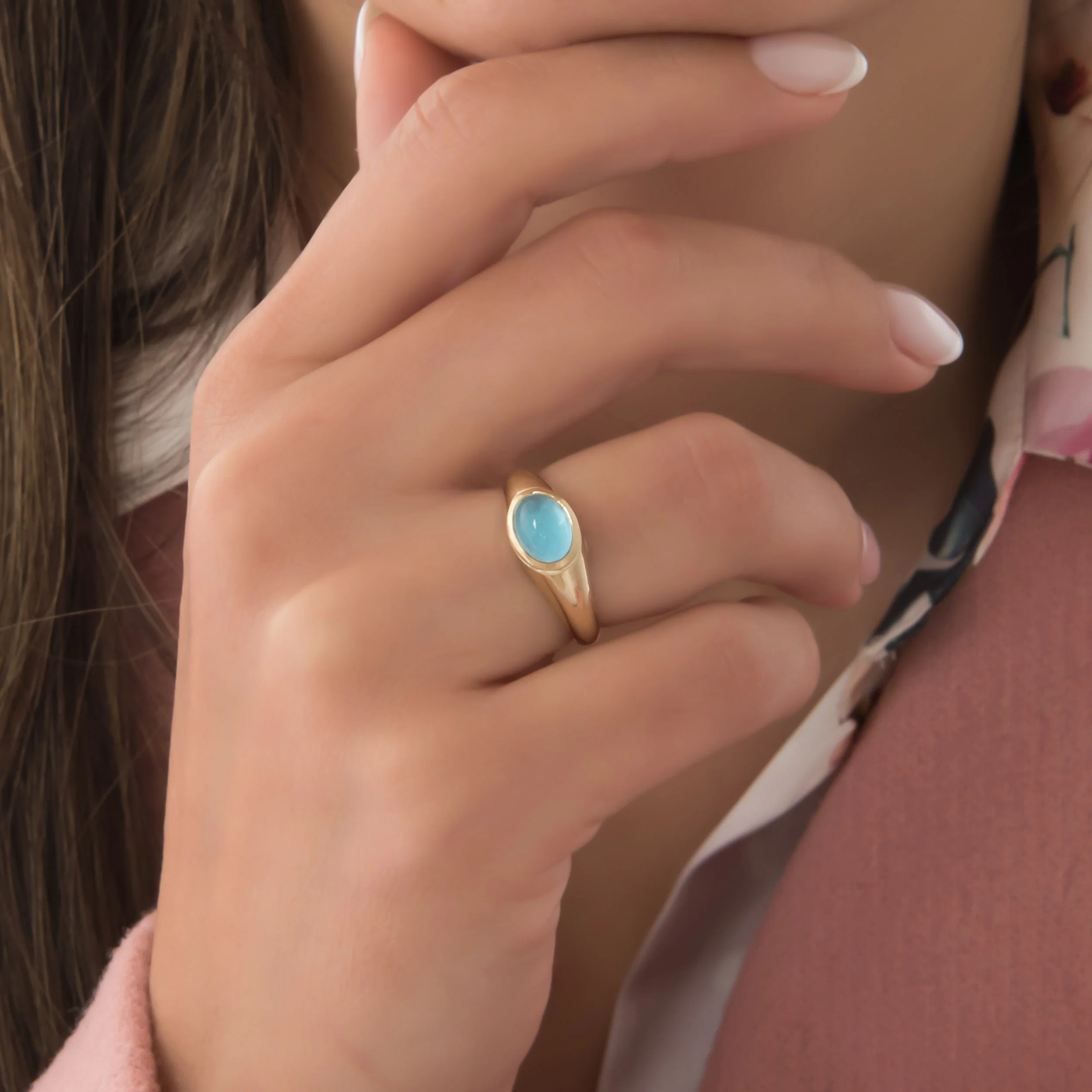 Oval Birthstone Ring — additional product image 2 from AntEva Crafts
