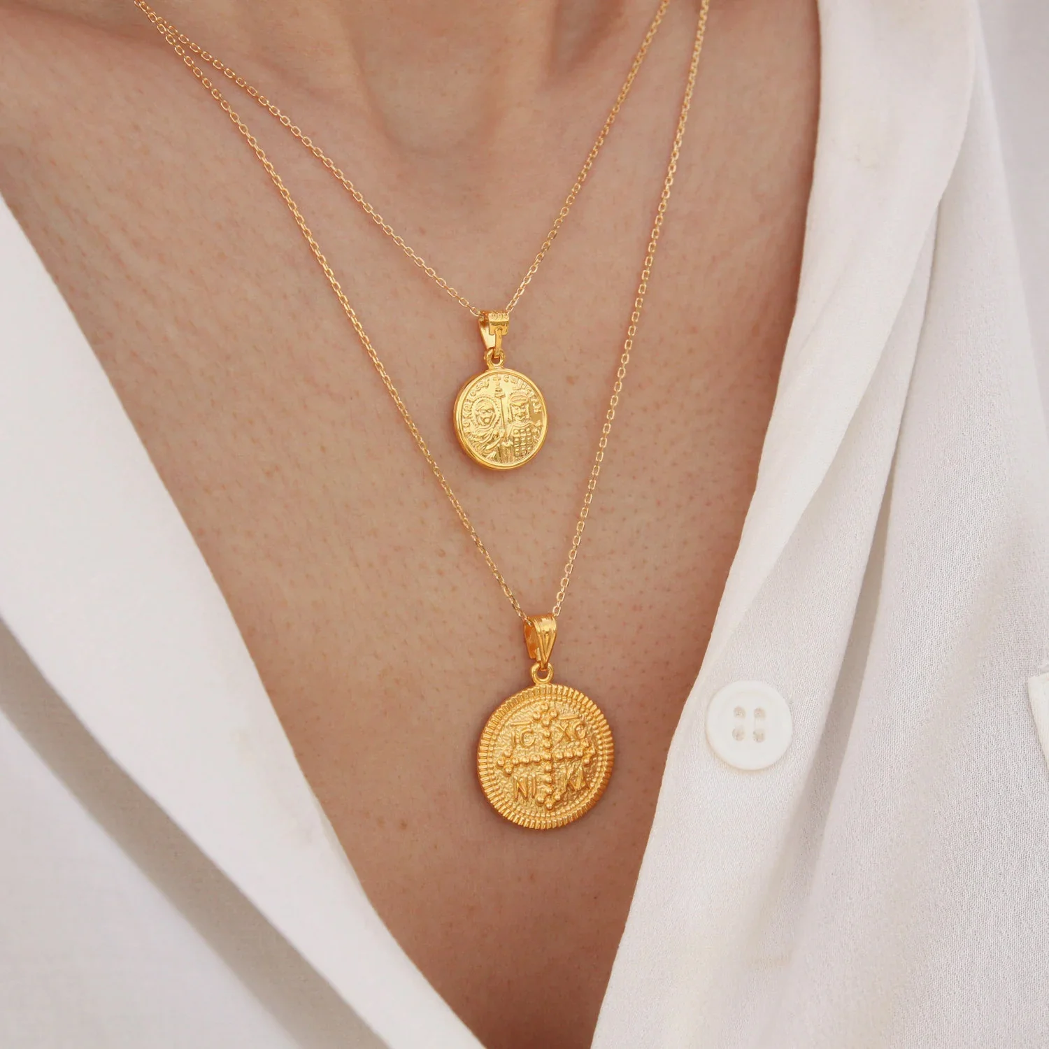 Christian Coin Double Sided Pendant — additional product image 4 from AntEva Crafts