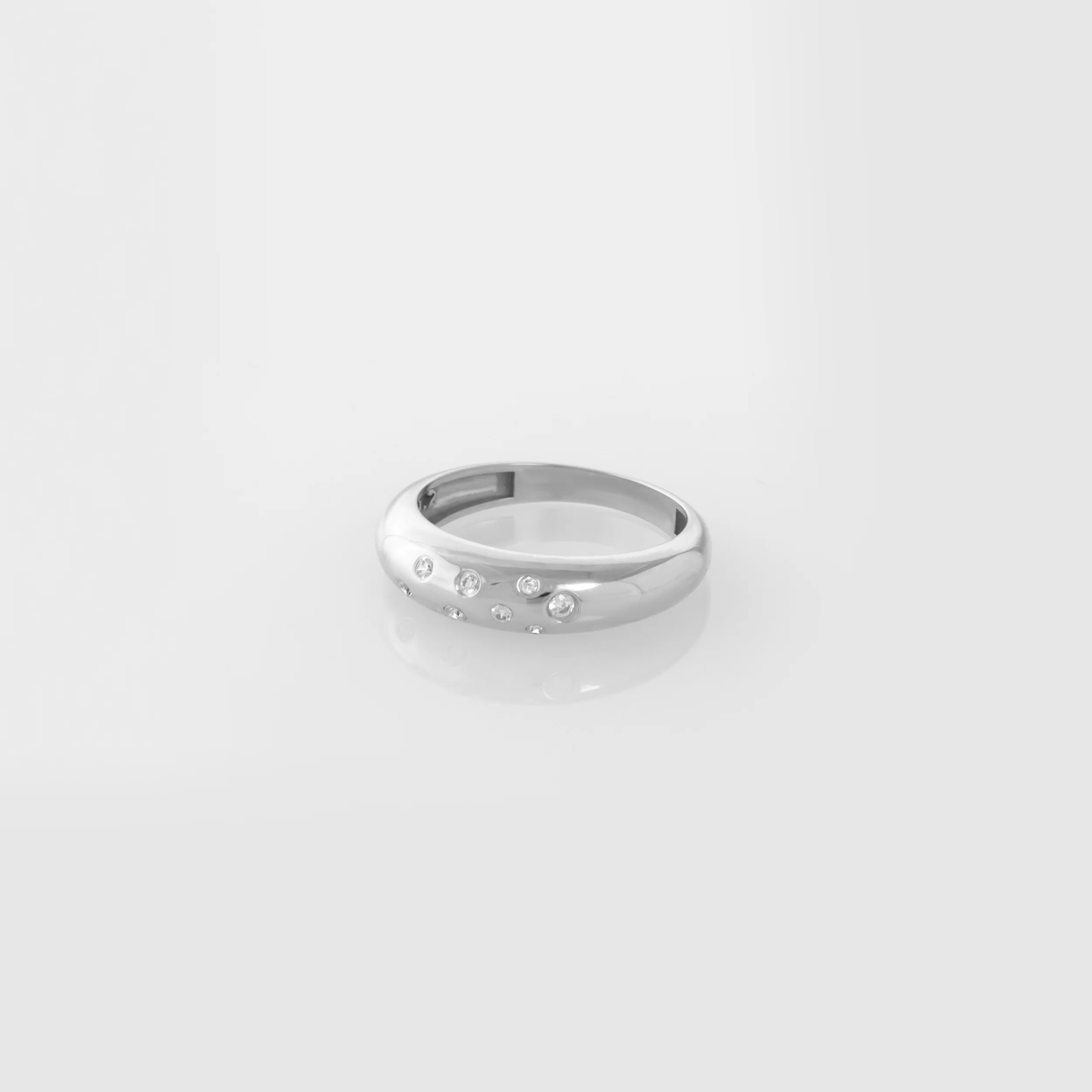 Asymmetrical Stones Gold Ring — additional product image 5 from AntEva Crafts