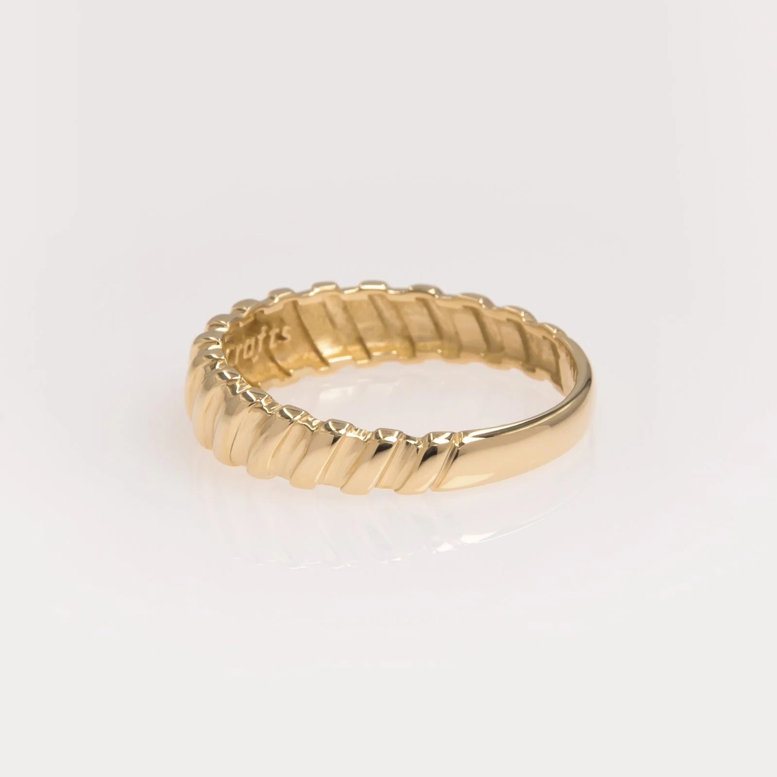 Croissant Ribbed Ring — additional product image 8 from AntEva Crafts