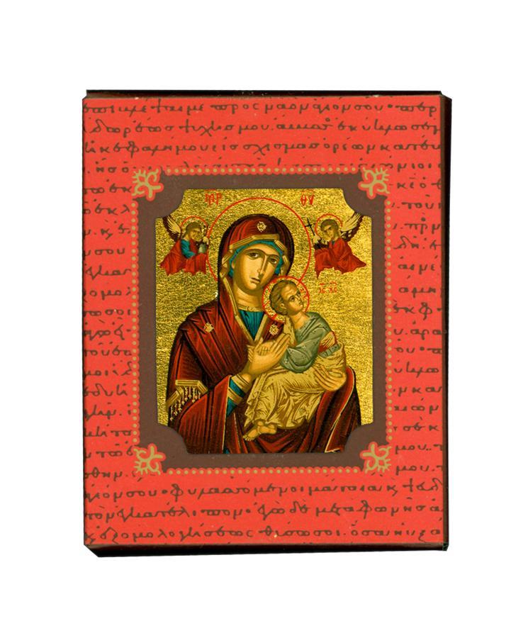 Virgin Mary of Passion - Magnetic image on wood - Mount Athos — additional product image 4 from Christianity Art