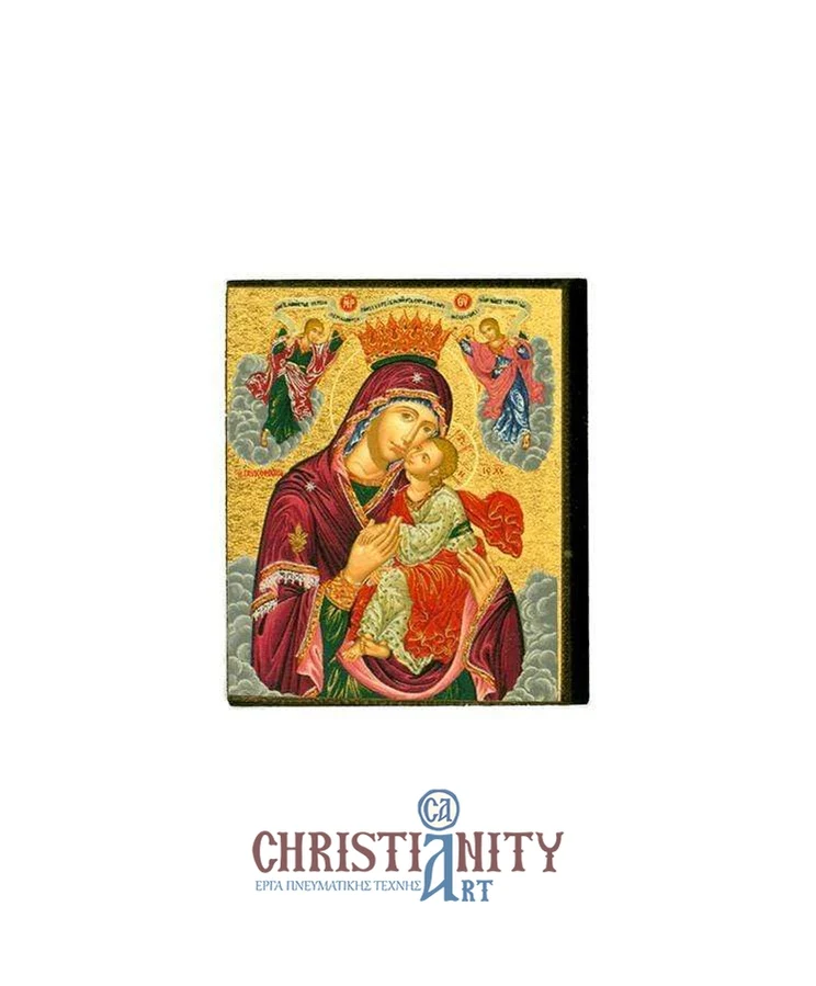 Virgin Mary Glyco Kissousa - Magnetic image on wood - Mount Athos