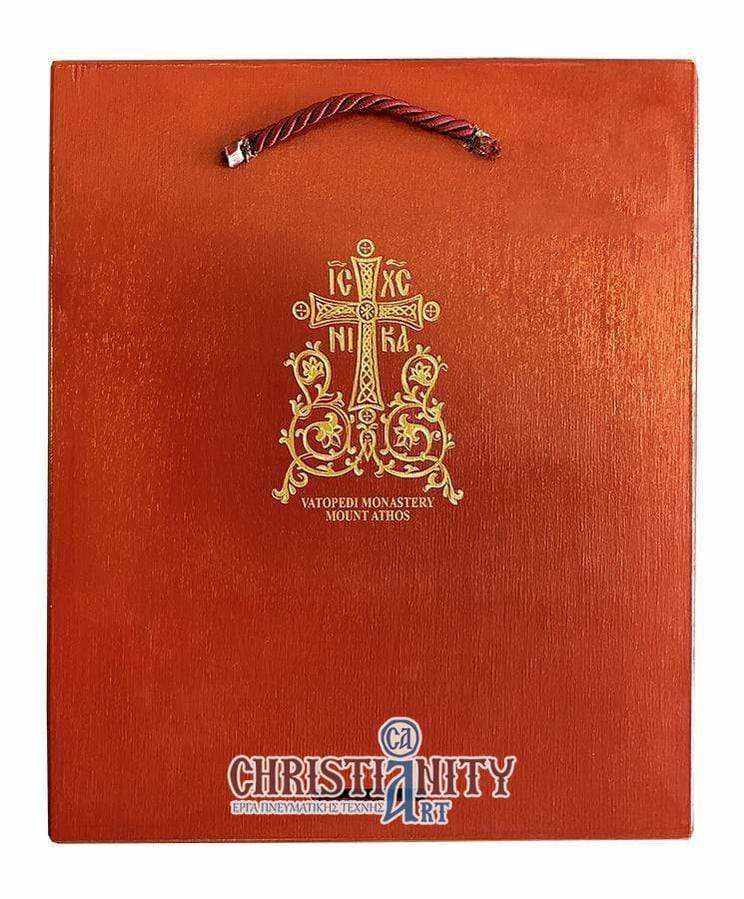 Archangel Michael - Stylvot 100% handmade image on canvas with gold background 24 carats on specially processed wood - Mount Athos — additional product image 2 from Christianity...