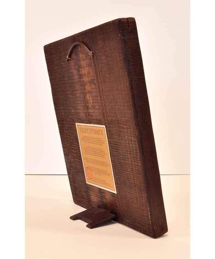 Saint Spyridon - Engraved wooden aged image on canvas with golden background - Mount Athos — additional product image 2 from Christianity Art