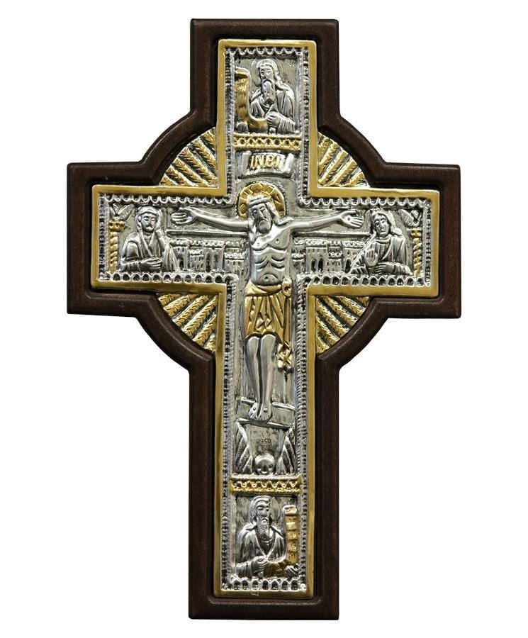 Saint Cross – Wooden Cross of Blessing with Officially Golded Performance