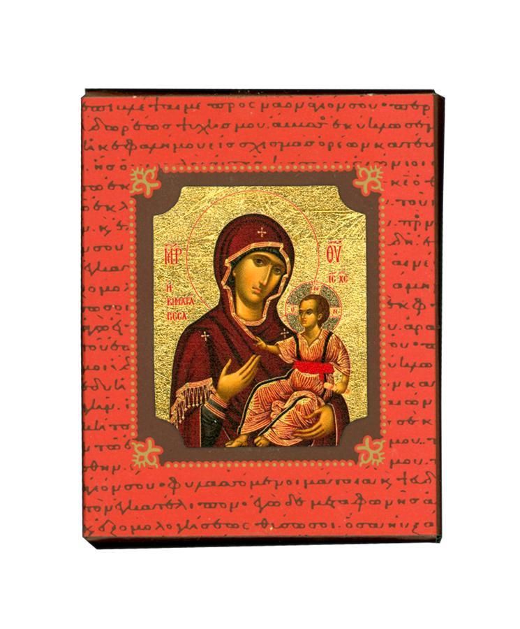 Virgin Mary Stepatariss - Magnetic image on wood - Mount Athos — additional product image 4 from Christianity Art