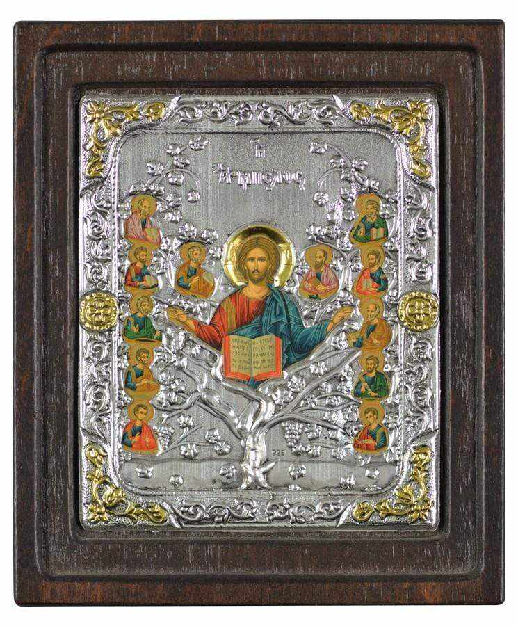The Vineyard - Silver image in wood, locally gilded - Mount Athos — additional product image 3 from Christianity Art