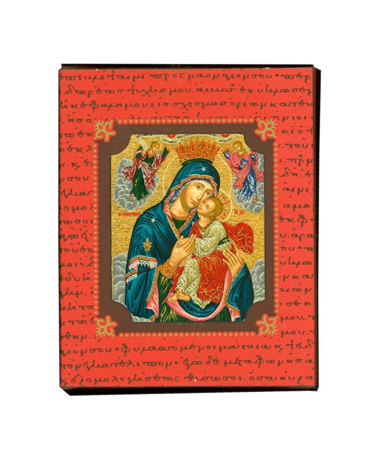 Virgin Mary Glyco Kissousa - Magnetic image on wood - Mount Athos — additional product image 4 from Christianity Art