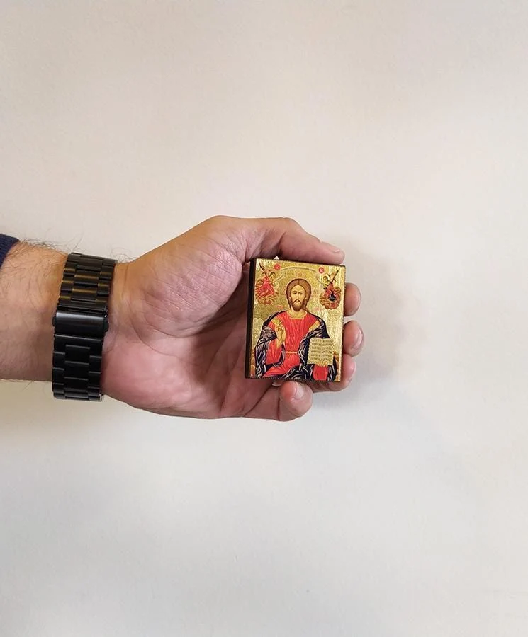 Christ Almighty - Magnetic image on wood - Mount Athos — additional product image 5 from Christianity Art