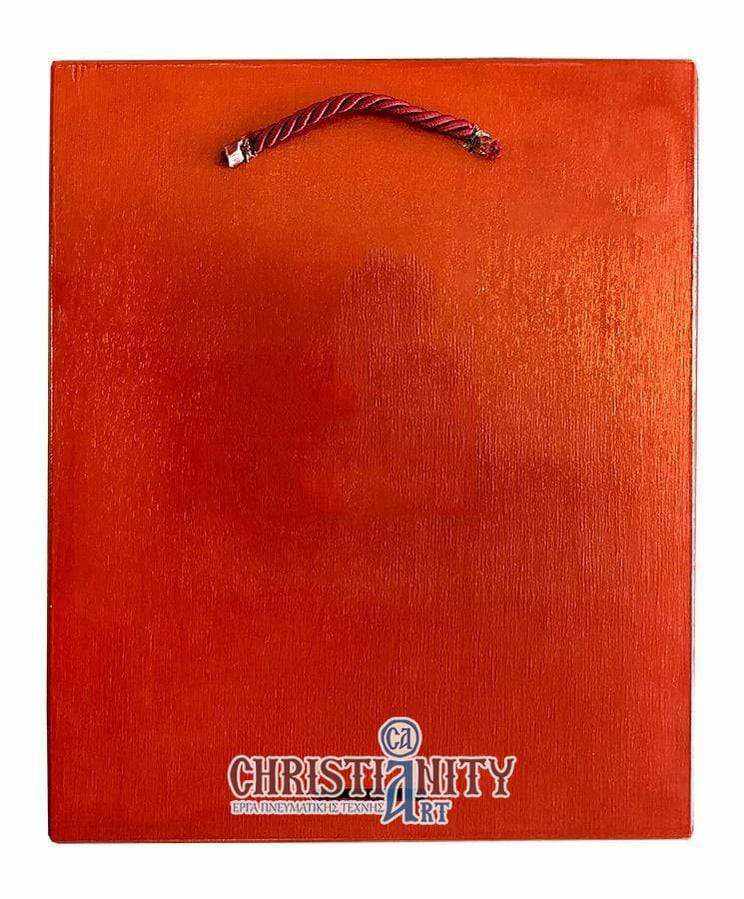 Christ Almighty - Stylist 100% handmade image on canvas with gold background 24 carats on specially processed wood - Mount Athos — additional product image 2 from Christianity Art
