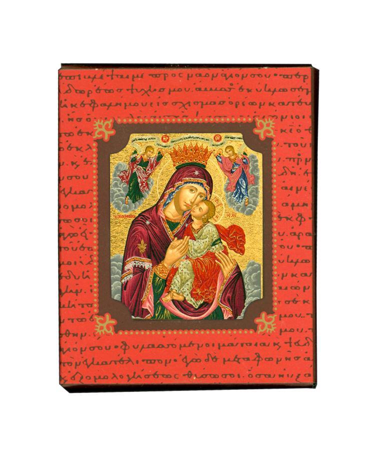 Virgin Mary Glyco Kissousa - Magnetic image on wood - Mount Athos — additional product image 4 from Christianity Art