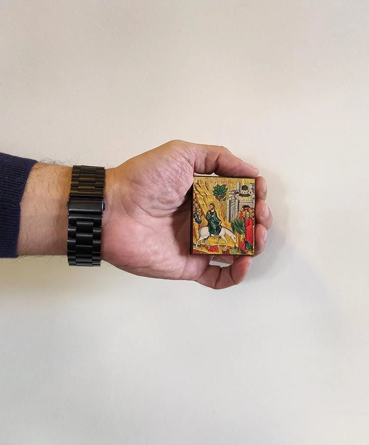The Weifer - Magnetic image on wood - Mount Athos — additional product image 5 from Christianity Art