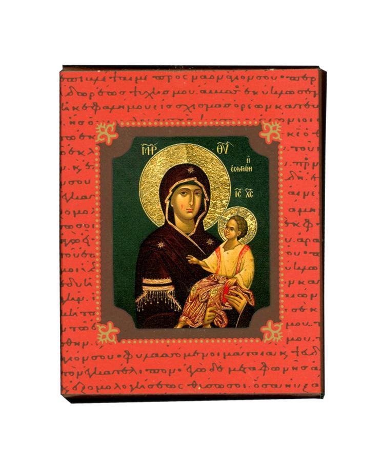 Virgin Mary Essavmeni - Magnetic image on wood - Mount Athos — additional product image 4 from Christianity Art