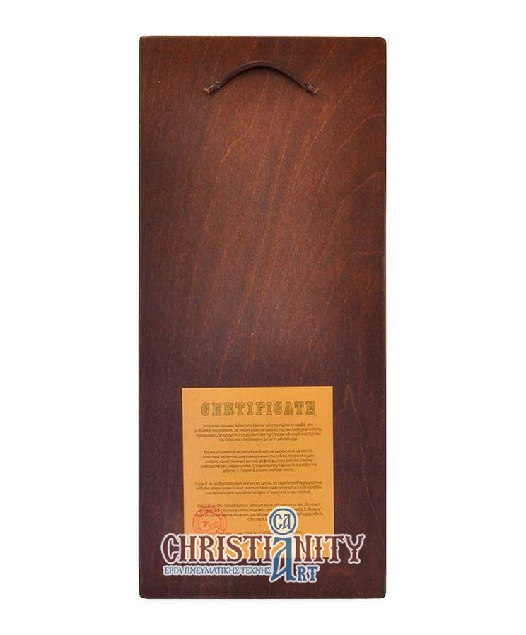 Virgin Mary Permanent Help - Engraved wooden image made on canvas - Mount Athos — additional product image 2 from Christianity Art