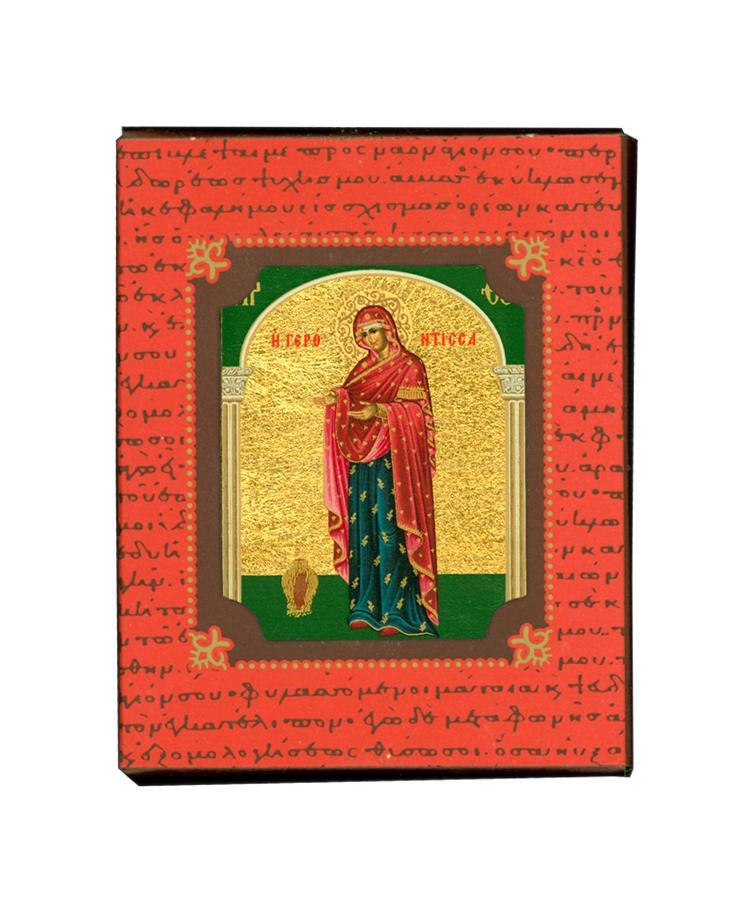 Virgin Mary Gerontissa - Magnetic image on wood - Mount Athos — additional product image 4 from Christianity Art