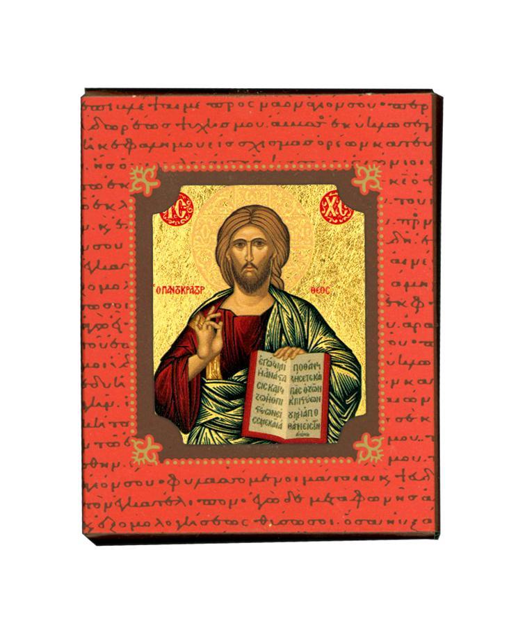 Jesus Christ Almighty - Magnetic image on wood - Mount Athos — additional product image 4 from Christianity Art