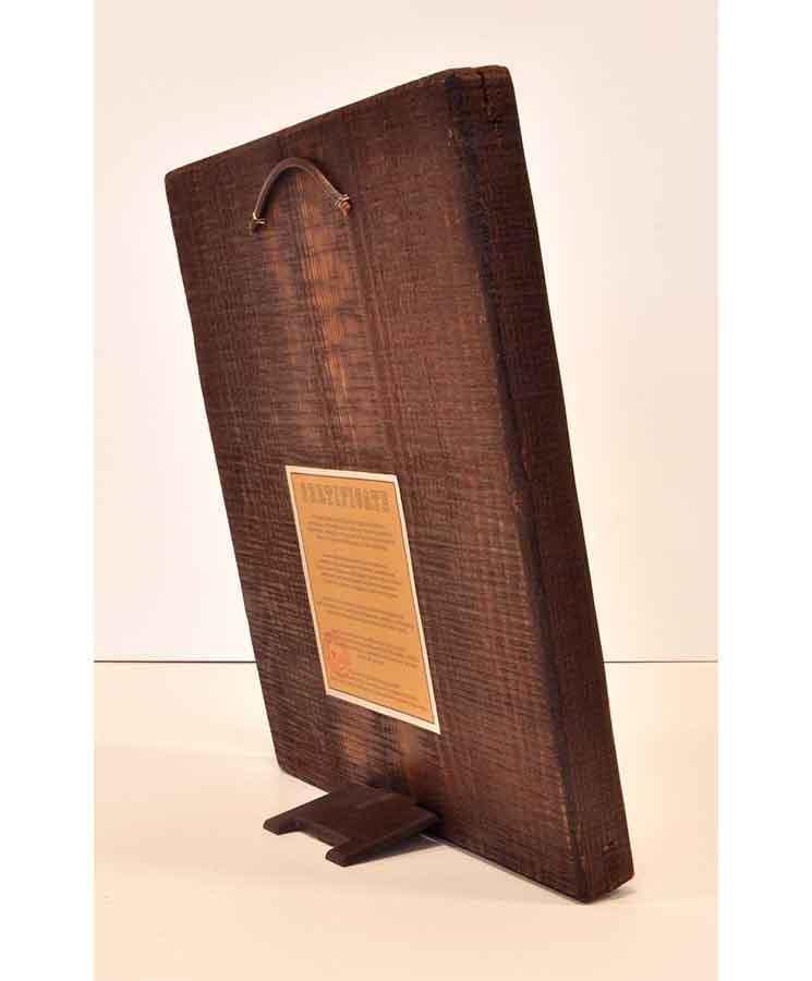 The Holy Family - Excavated wooden aged image on canvas with gold background - Mount Athos — additional product image 2 from Christianity Art