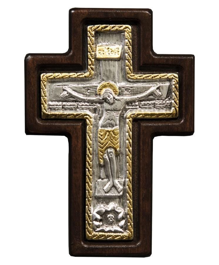 Holy Cross – Silver Cross of Blessing with a Representation of the Crucifixion of Jesus Christ