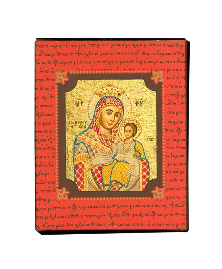 Virgin Mary Bethlehem - Magnetic image on wood - Mount Athos — additional product image 4 from Christianity Art