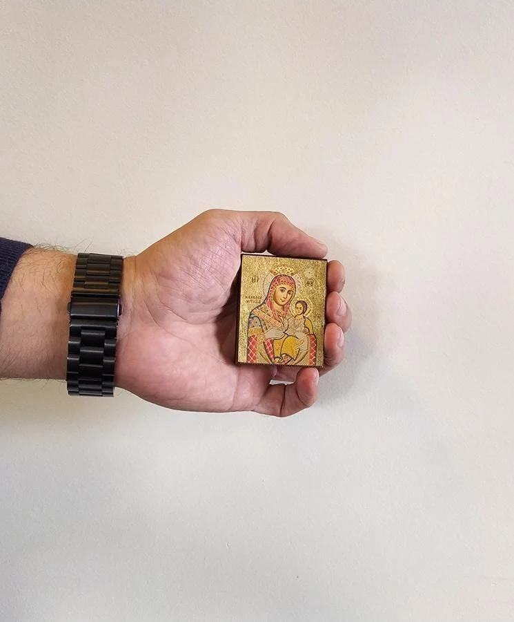 Virgin Mary Bethlehem - Magnetic image on wood - Mount Athos — additional product image 5 from Christianity Art