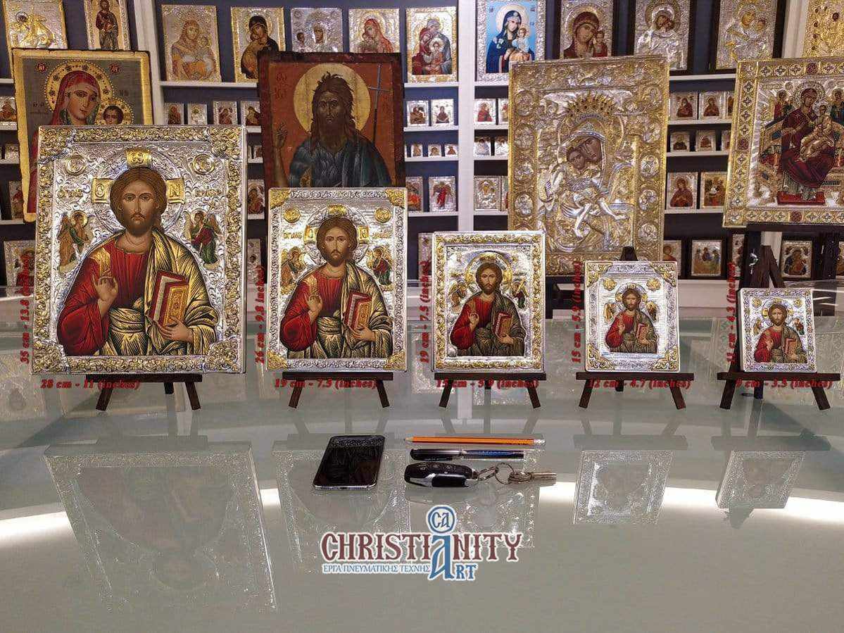 The Vineyard - Silver image in wood, locally gilded - Mount Athos — additional product image 3 from Christianity Art