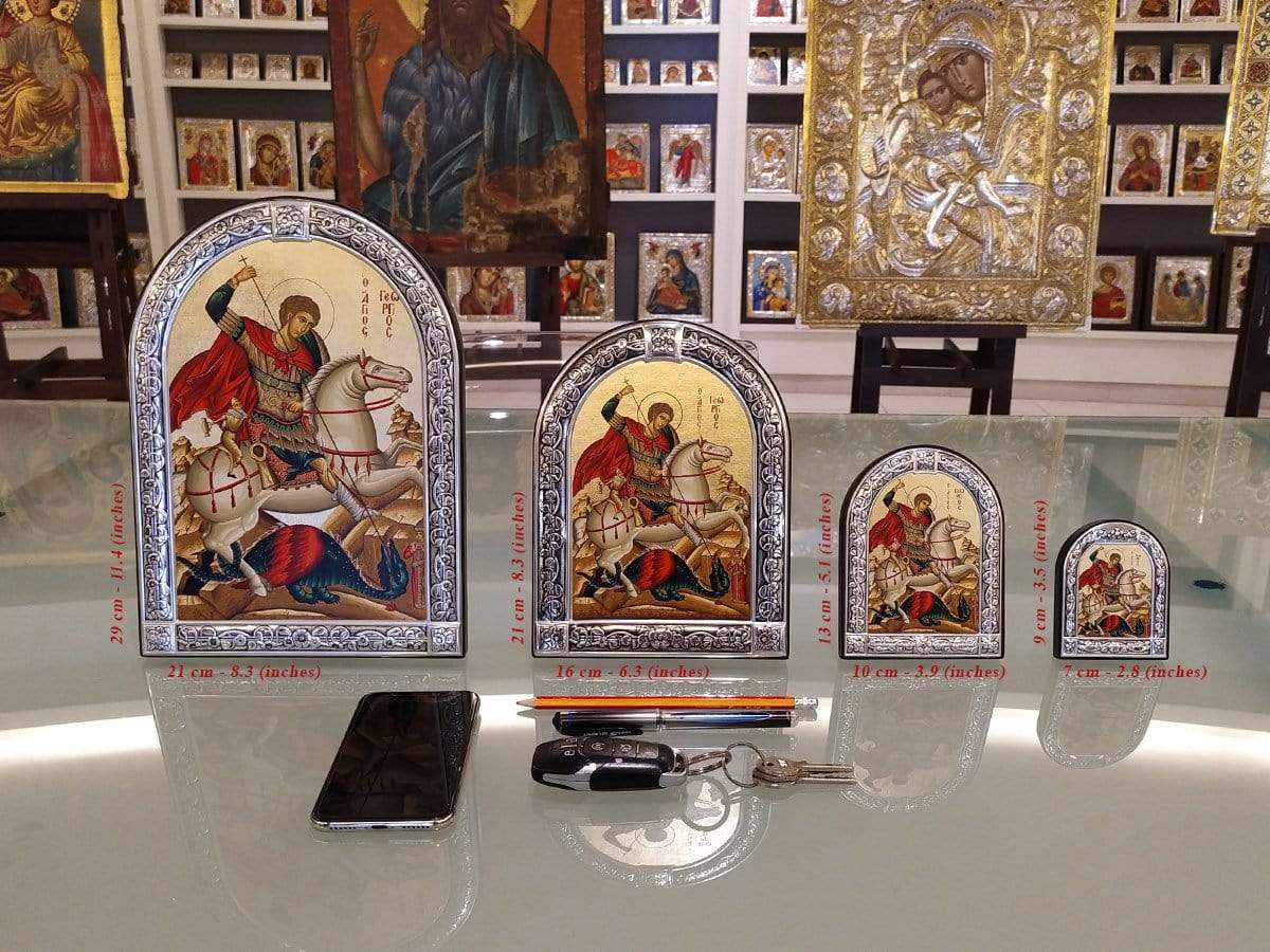 Virgin Mary Jerusalem - Image in wood with indelible metal frame - Mount Athos — additional product image 3 from Christianity Art