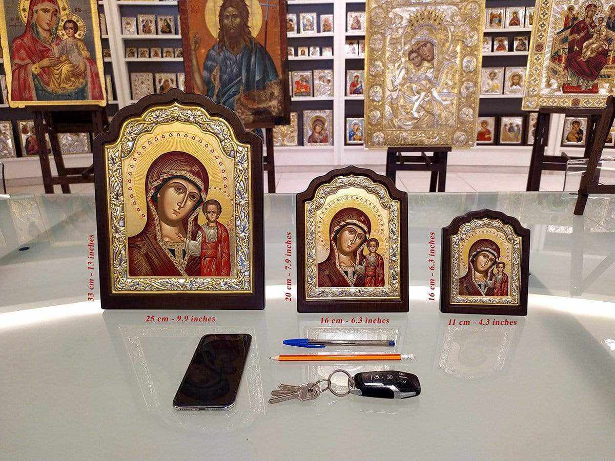 Saint Ephraim the Great Martyr and Miracle Worker - Silver icon on wood, locally gilded - Mount Athos — additional product image 3 from Christianity Art