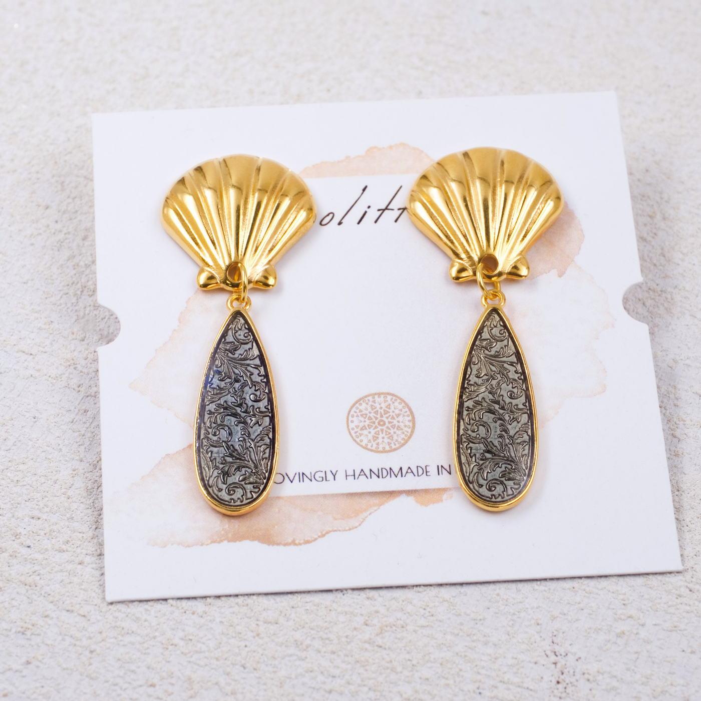 Shell Drop Earrings — Earrings from Toolittle — additional view 6