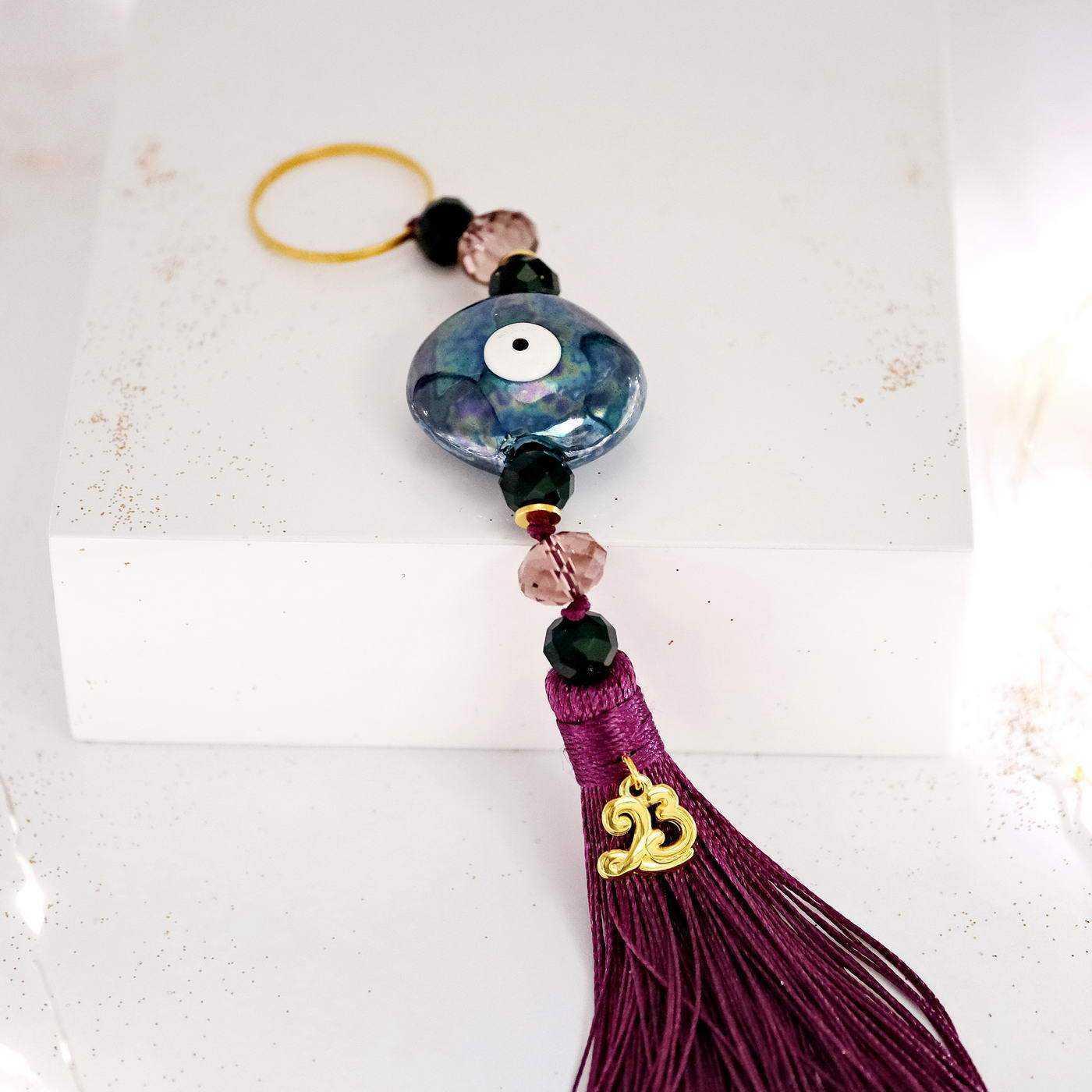 Lucky charm 2025 with ceramic evil eye — Pendants & charms from Toolittle — additional view 5