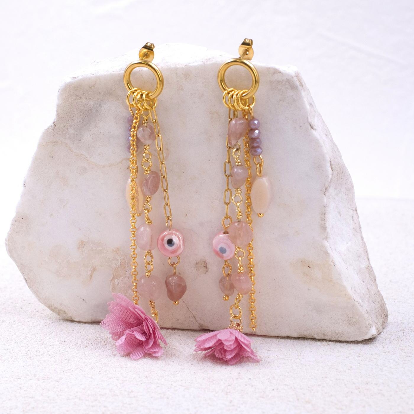 Evil Eye Gold-plated Earrings