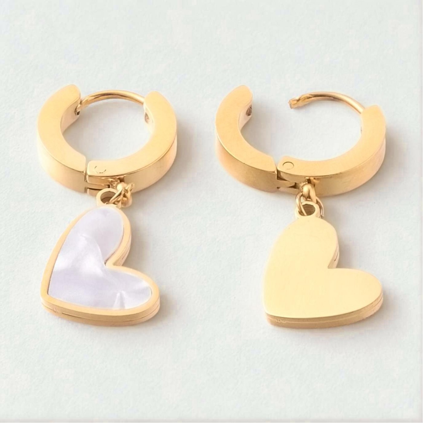 Inox Heart Earrings — Earrings from Toolittle — additional view 5