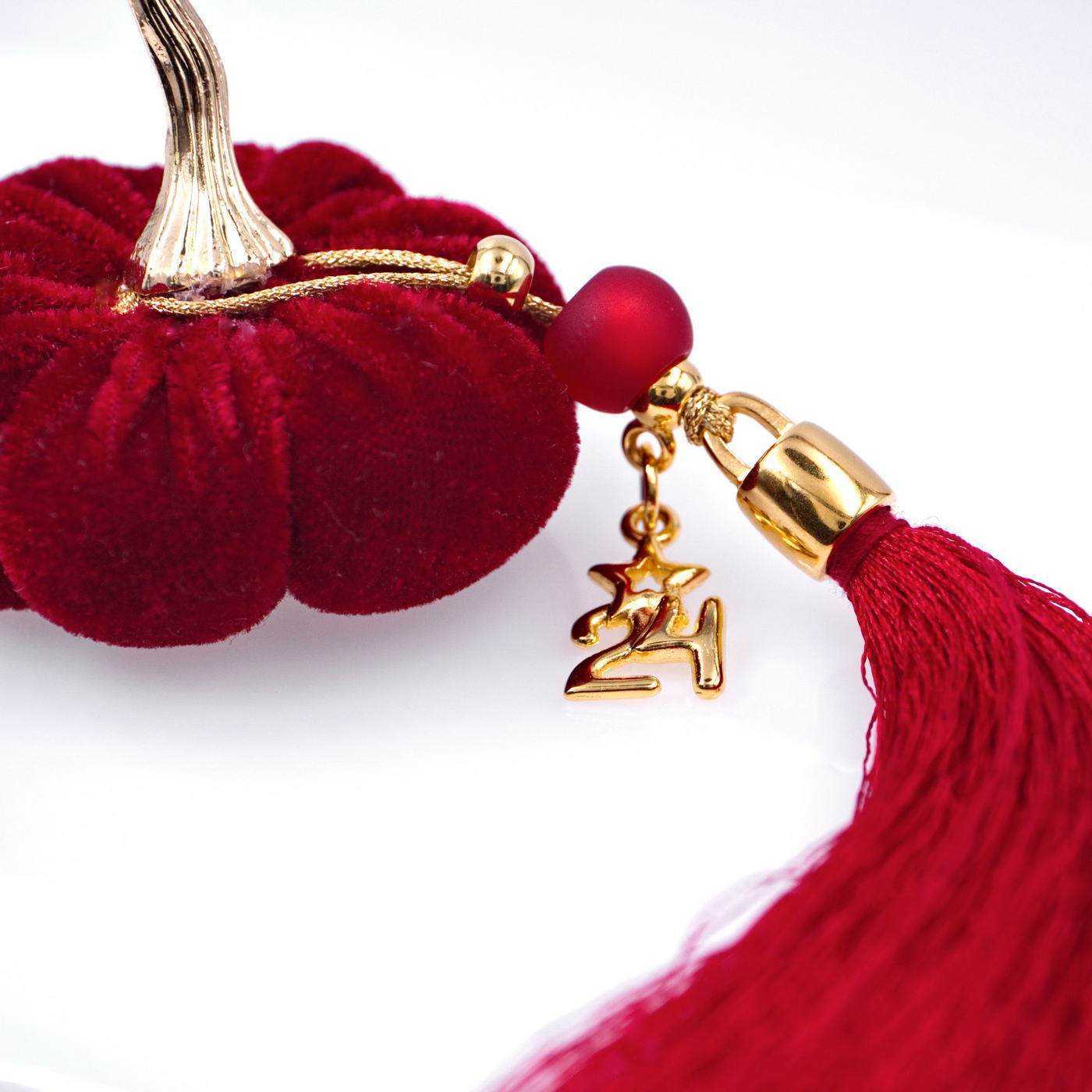 Soft Velvet Lucky Charm Pumpkin — Pendants & charms from Toolittle — additional view 2
