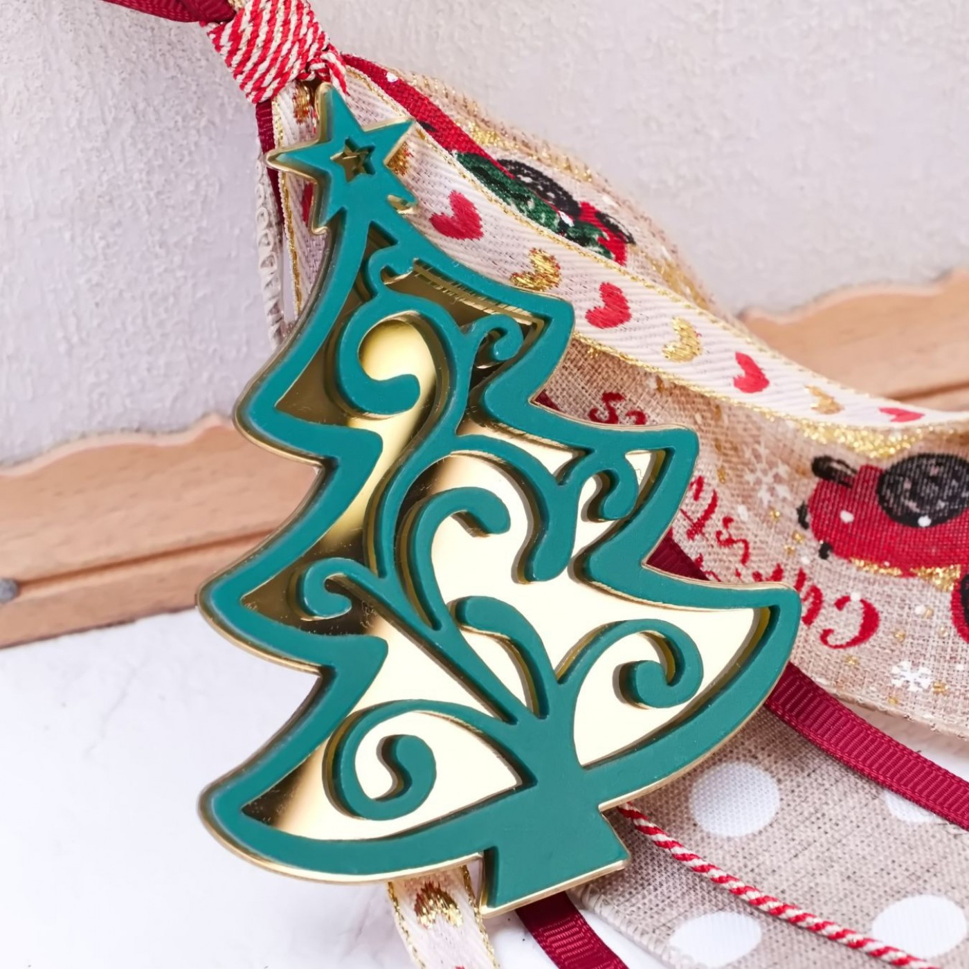 Hanging 2026 Lucky Charm – Christmas Tree — Pendants & charms from Toolittle — additional view 2