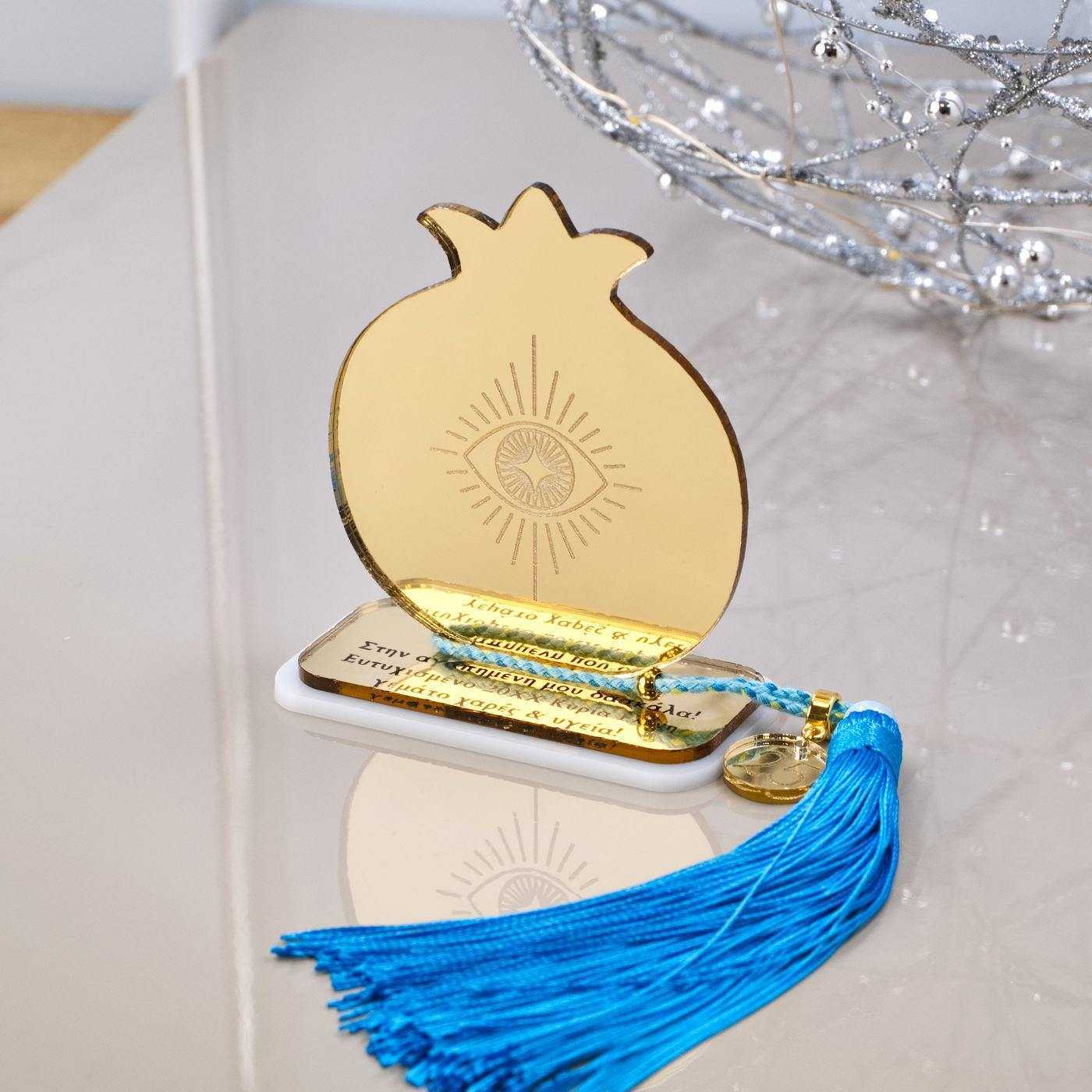 Pomegranate Personalized Lucky Charm — Pendants & charms from Toolittle — additional view 4