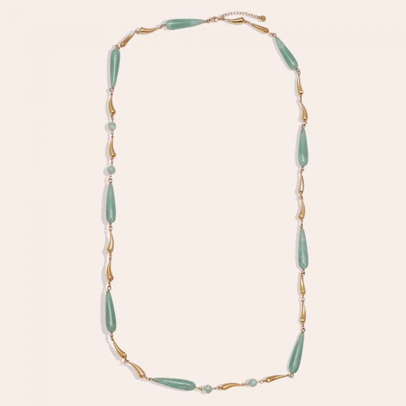 Long Necklace with Resin Drops - Stainless Steel | Veraman — Necklaces from Toolittle — additional view 4