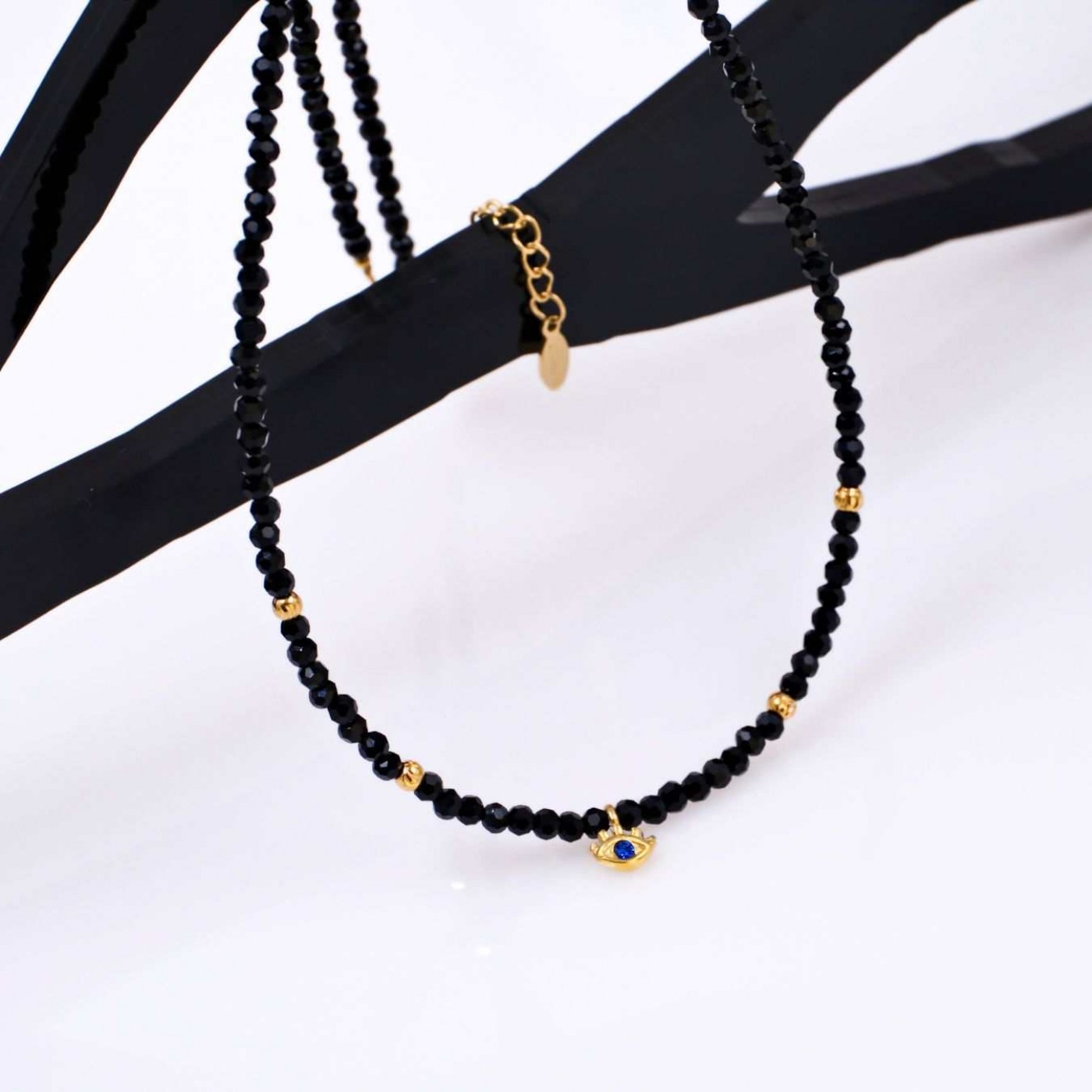 Crystal Jewelry: Stainless Steel & Silver Necklace